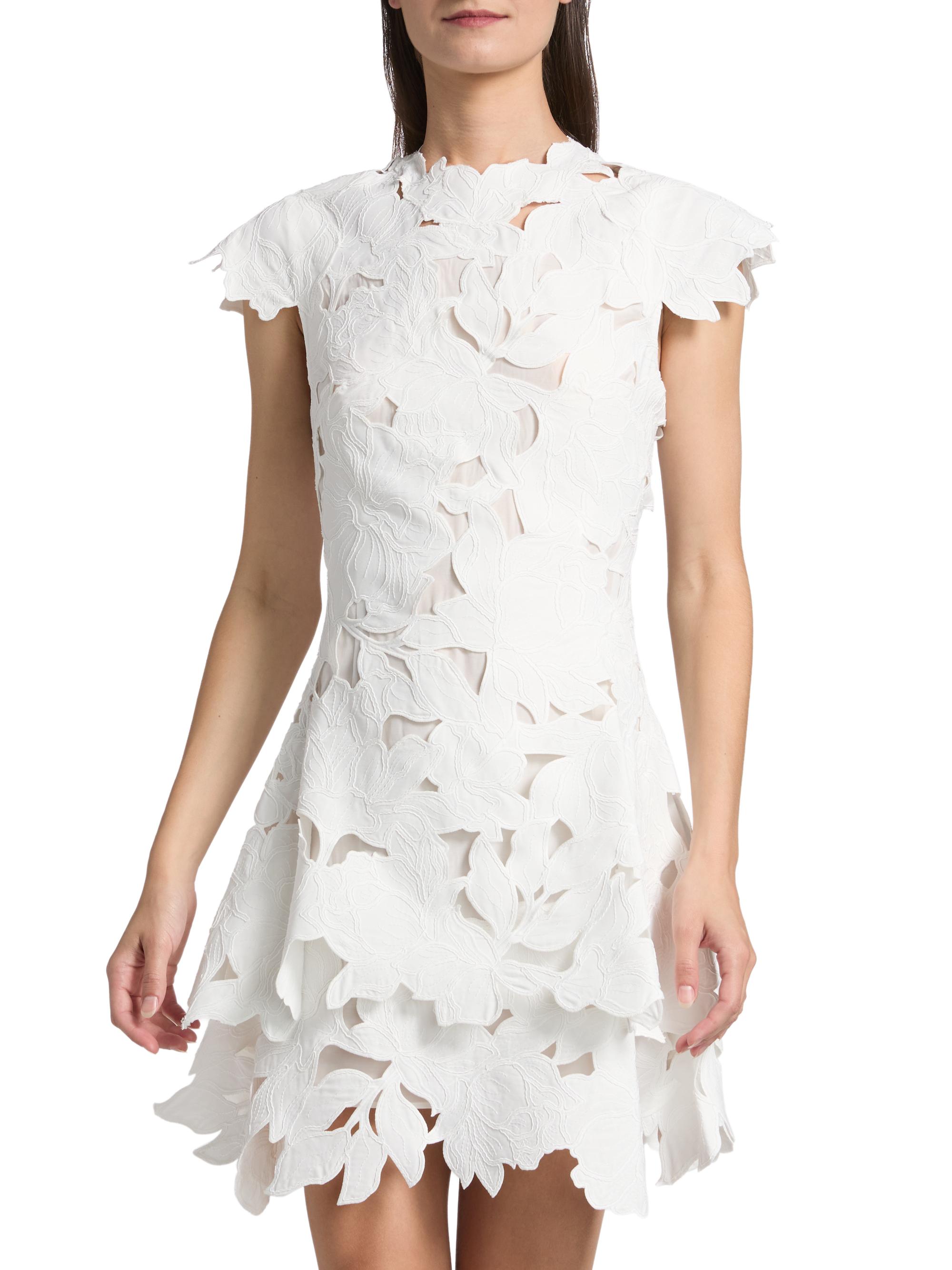 SIMKHAI Holloway Cut-Out Lace Minidress | Saks Fifth Avenue