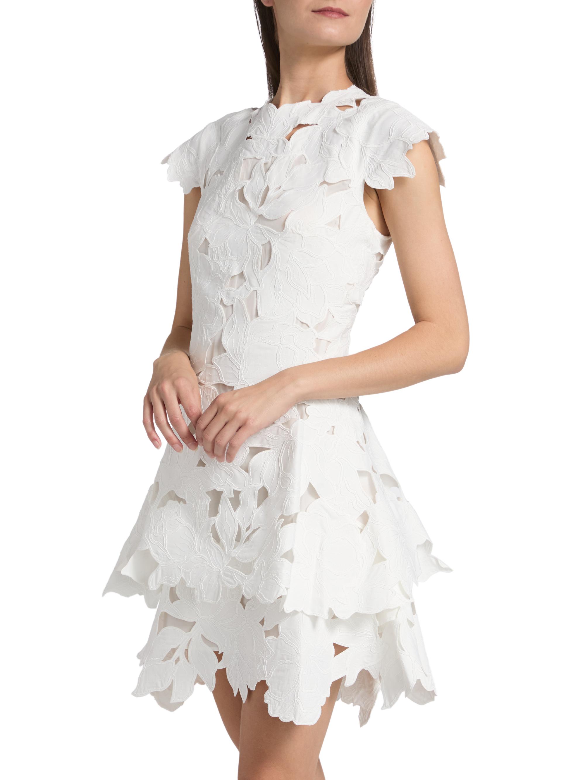 SIMKHAI Holloway Cut-Out Lace Minidress | Saks Fifth Avenue