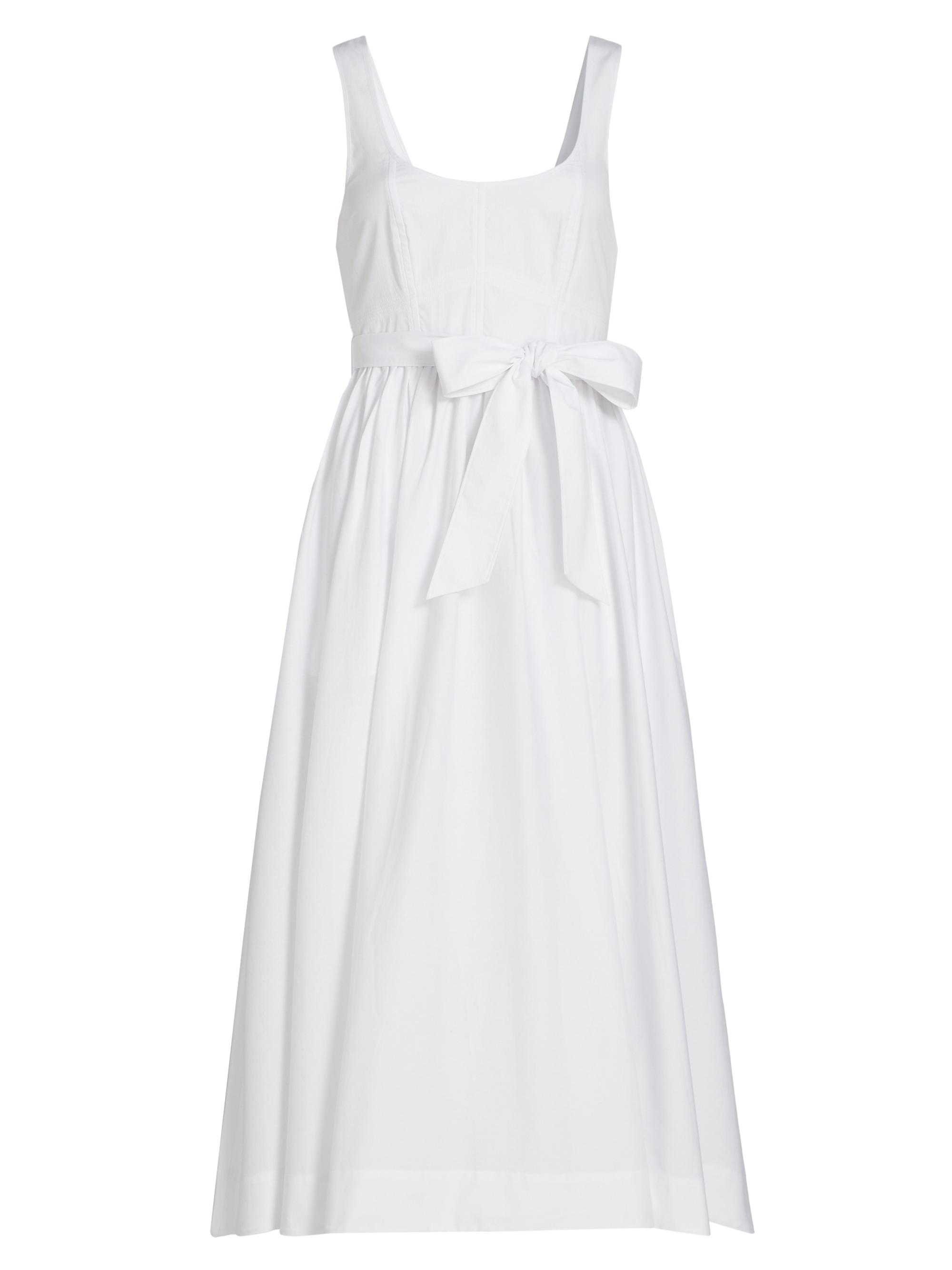 Cinq à Sept Women's Kilah Sleeveless A-Line Midi-Dress - White