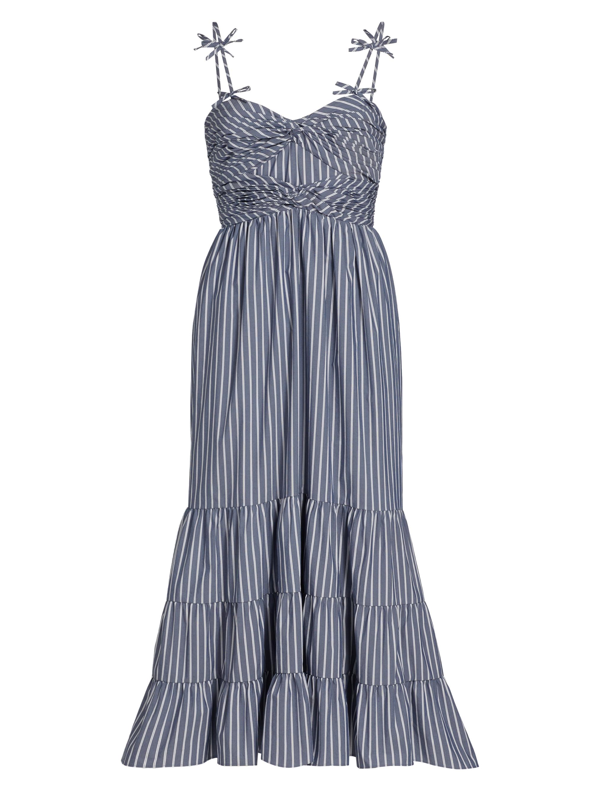 Cinq à Sept Women's Ashlynn Striped Maxi Dress - Navy White