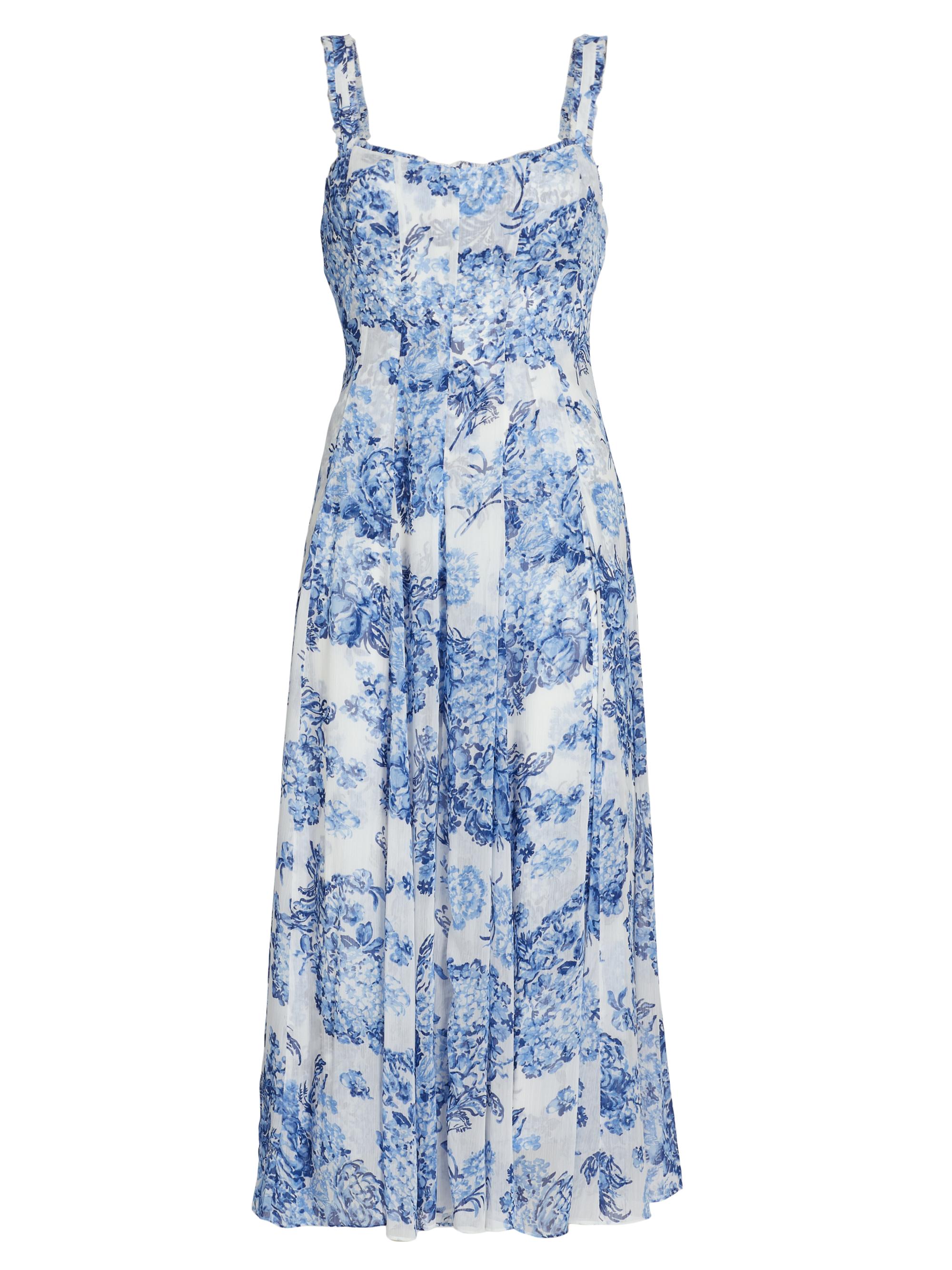 Cinq à Sept Women's Marmo Costal Bouquet Dress - Endless Sky Multi