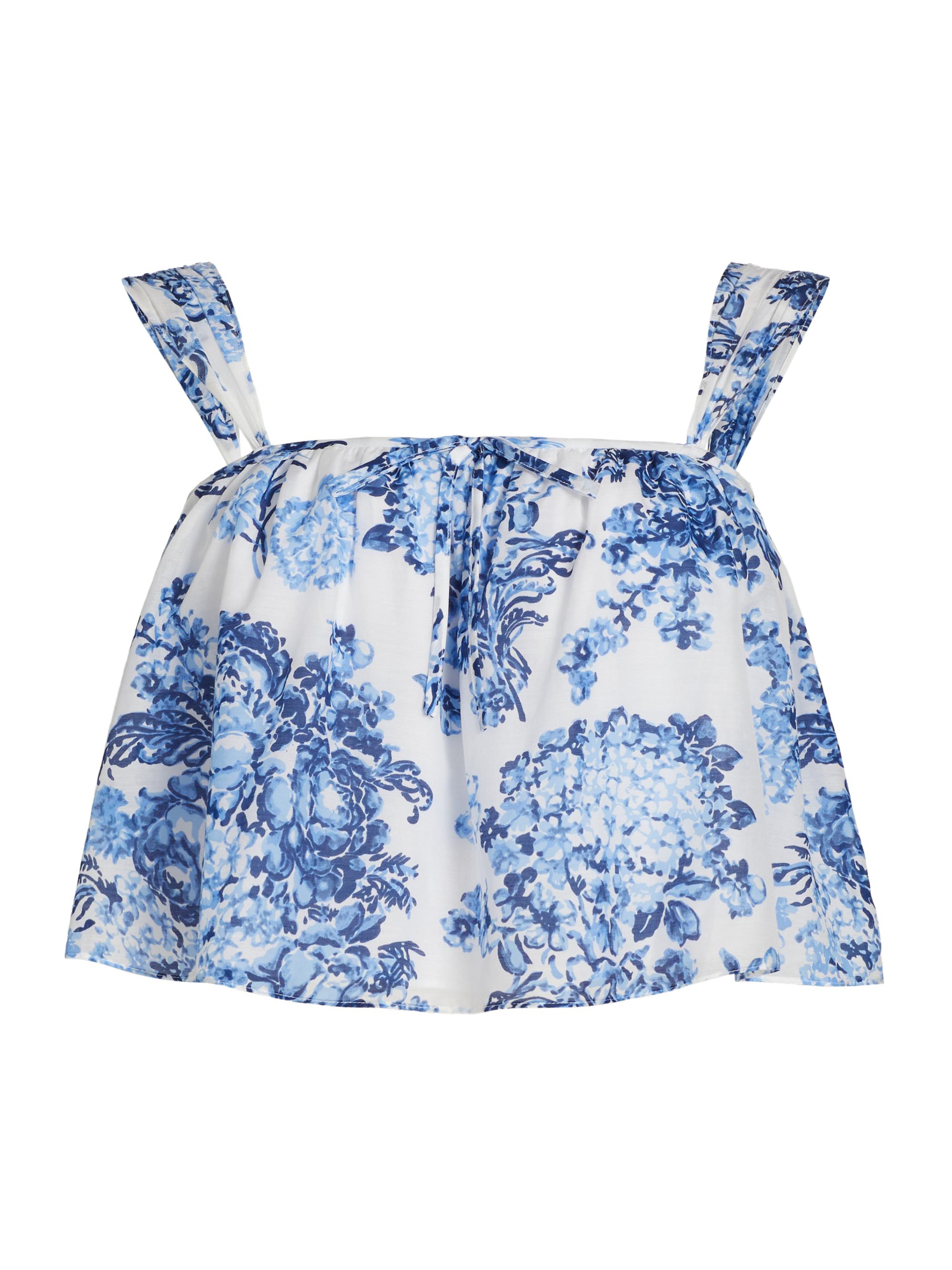 Cinq à Sept Women's Kandra Costal Bouquet Top - Endless Sky Multi