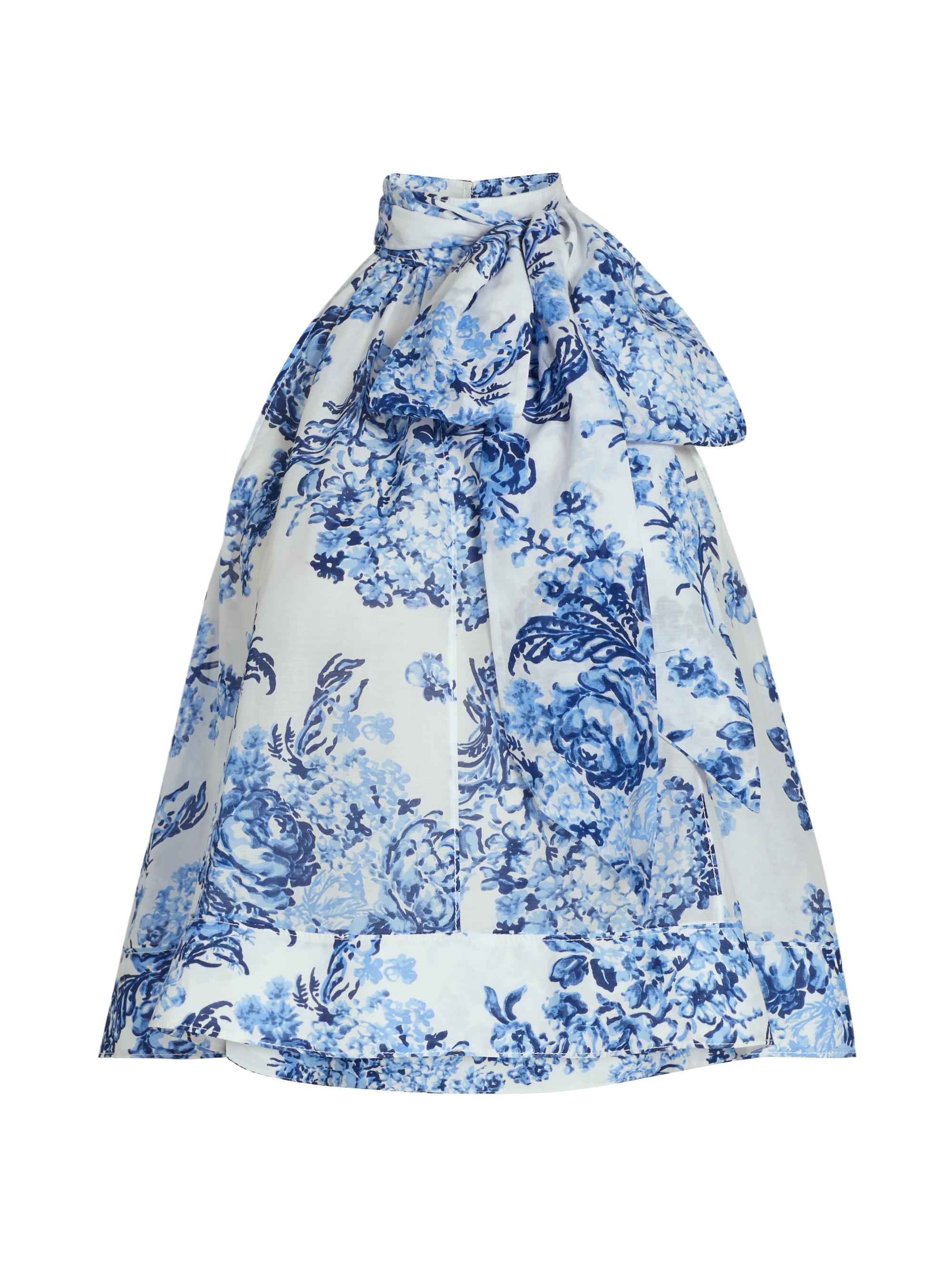 Cinq à Sept Women's Rashan Costal Bouquet Top - Endless Sky Multi