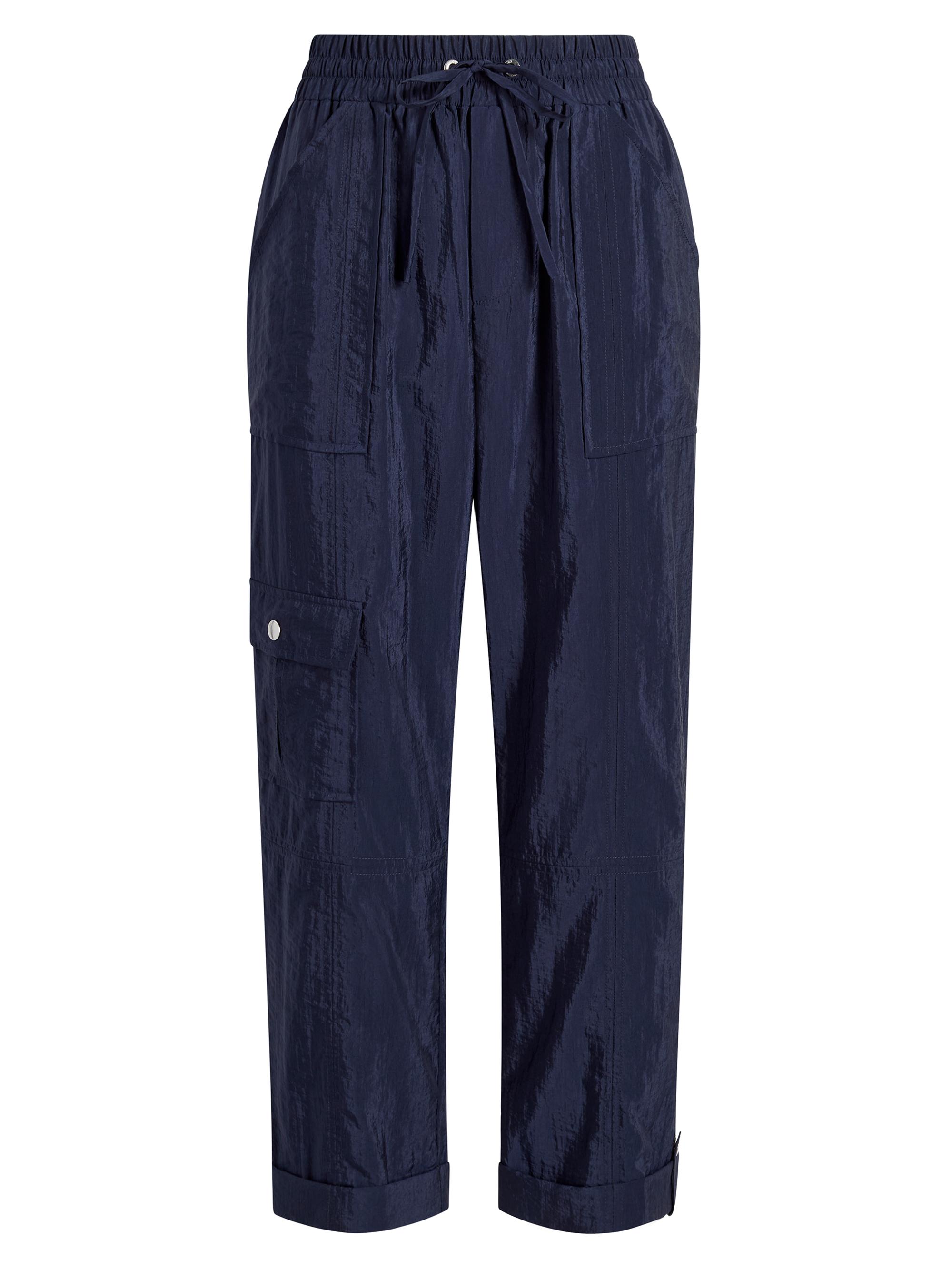 Cinq à Sept Women's Marlease Crop Drawstring Pants - Navy