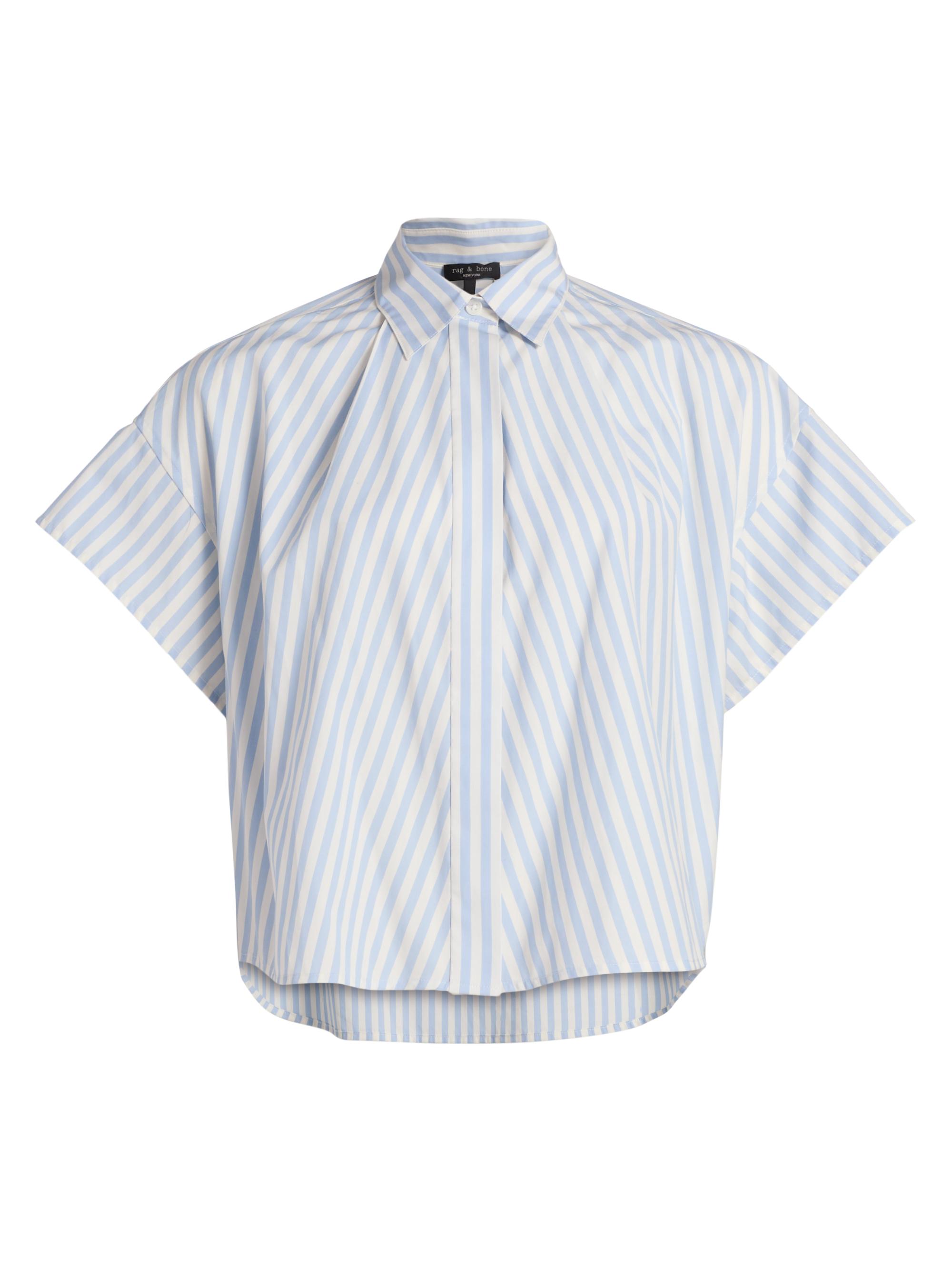 Martha Striped Cotton Poplin Boxy Shirt