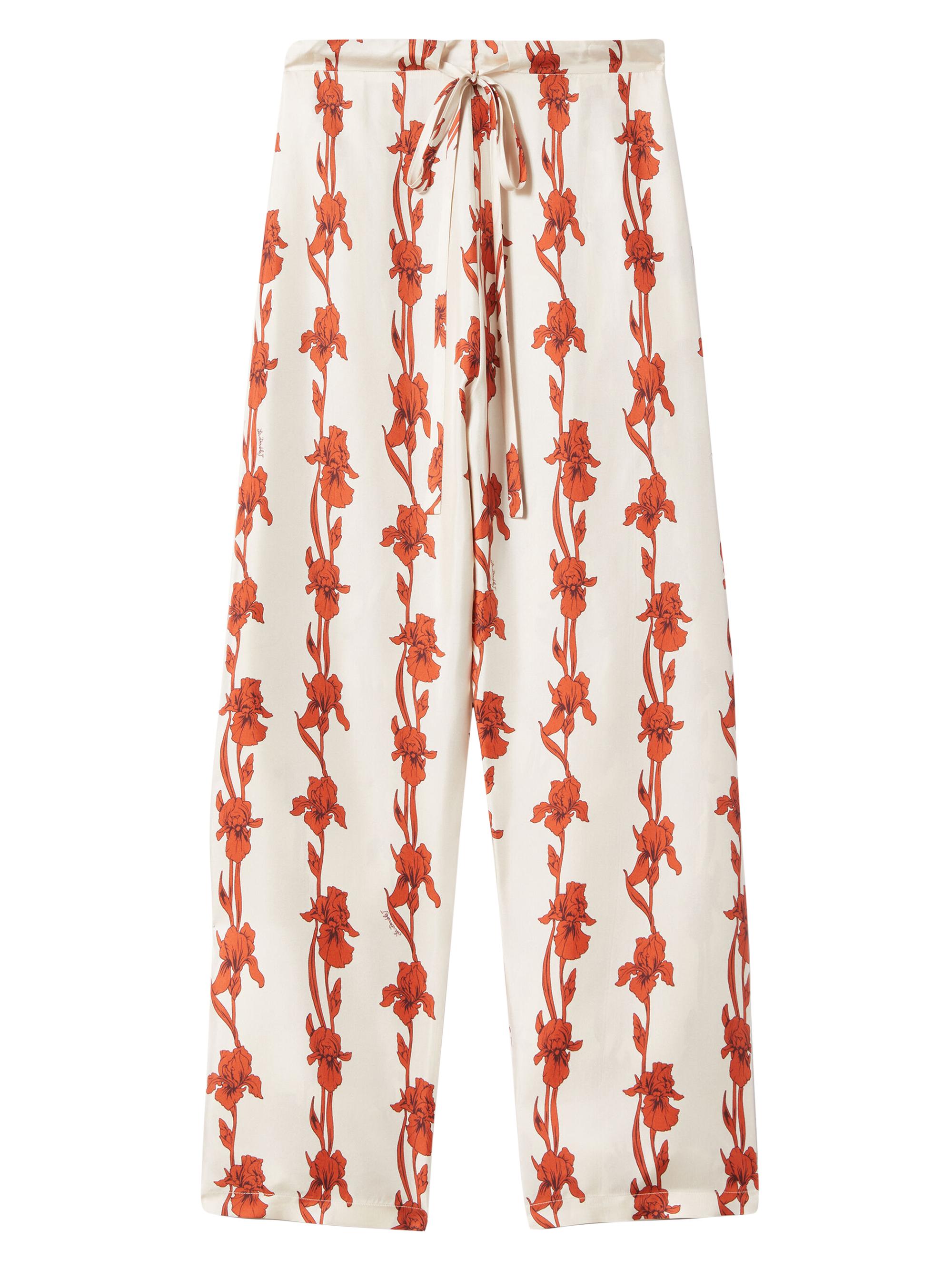 La DoubleJ Women's Drawstring Pants - Mini Iris Dark Orange