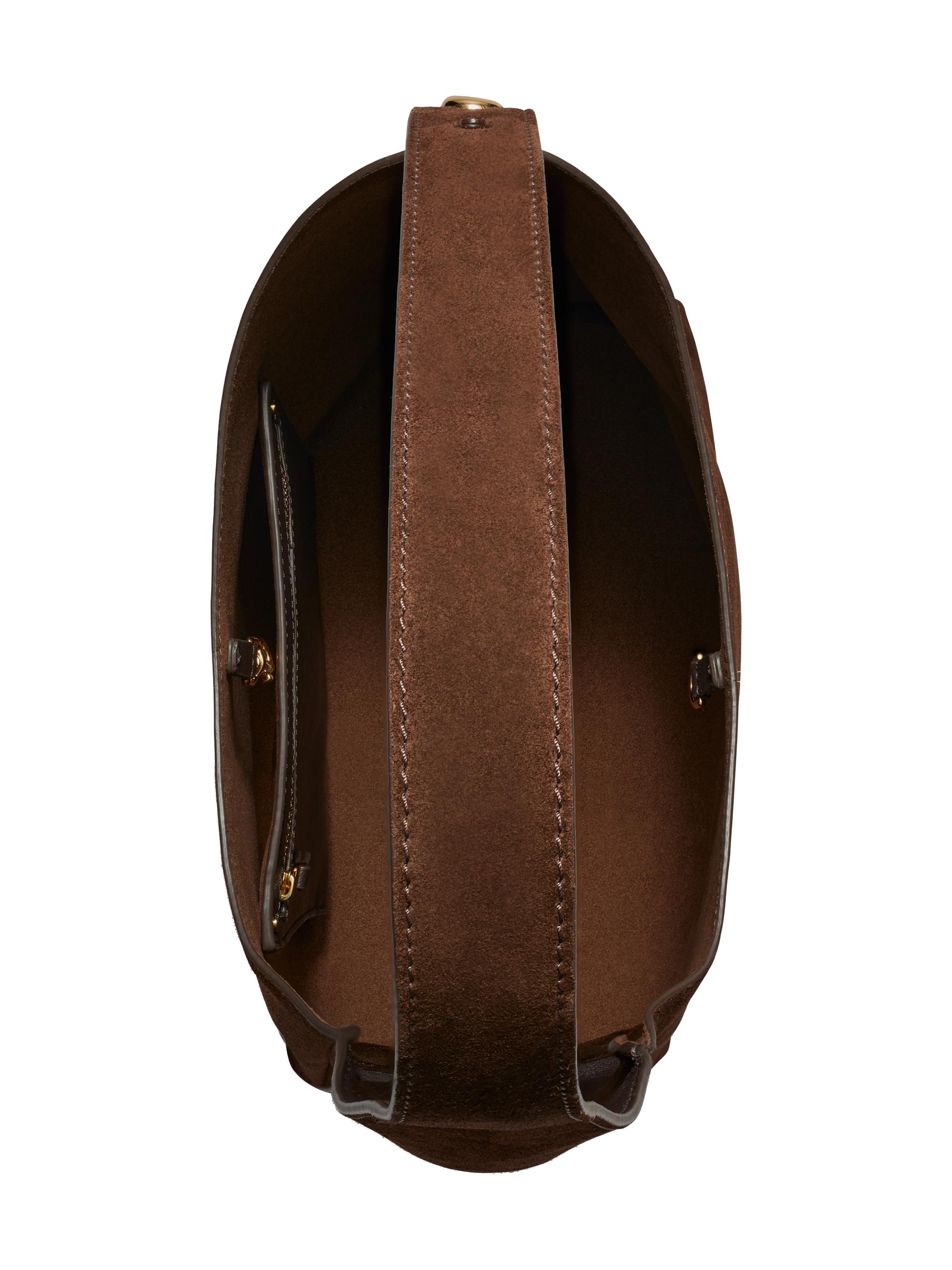 Tory Burch Women's Suede Hobo Bag - Dark Cocoa | Thumbnail 3