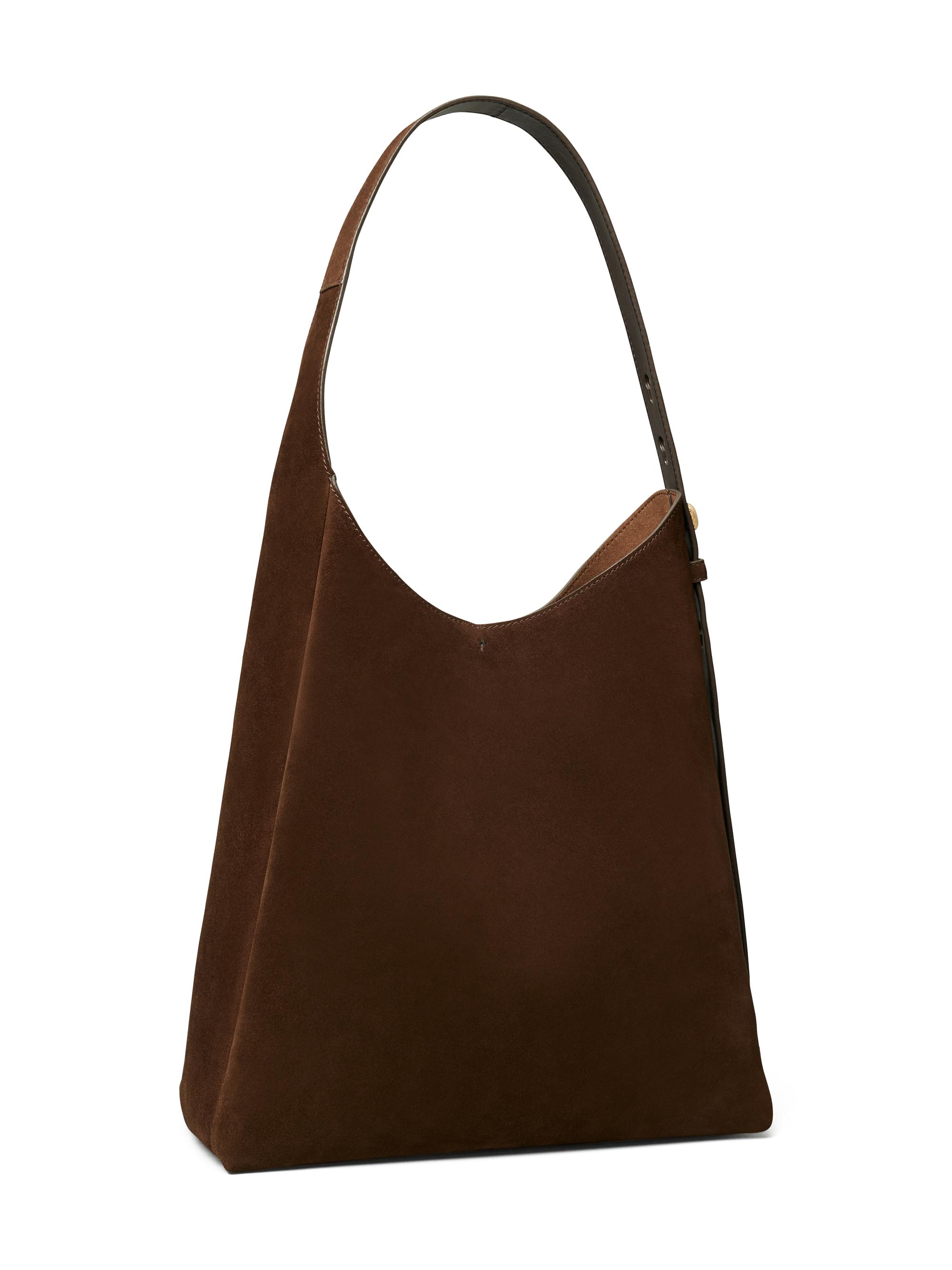 Tory Burch Women's Suede Hobo Bag - Dark Cocoa | Thumbnail 4
