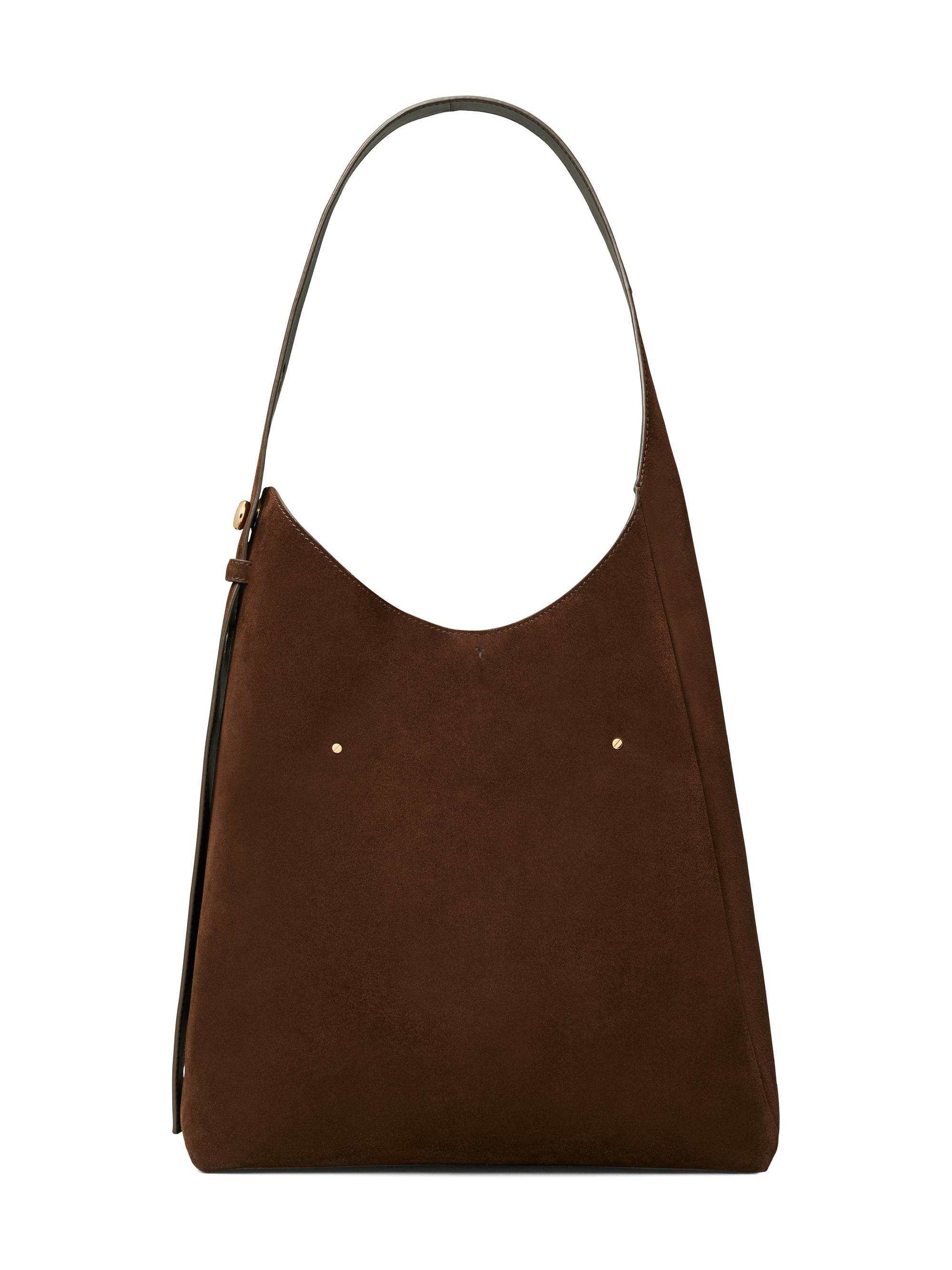 Tory Burch Women's Suede Hobo Bag - Dark Cocoa | Thumbnail 5