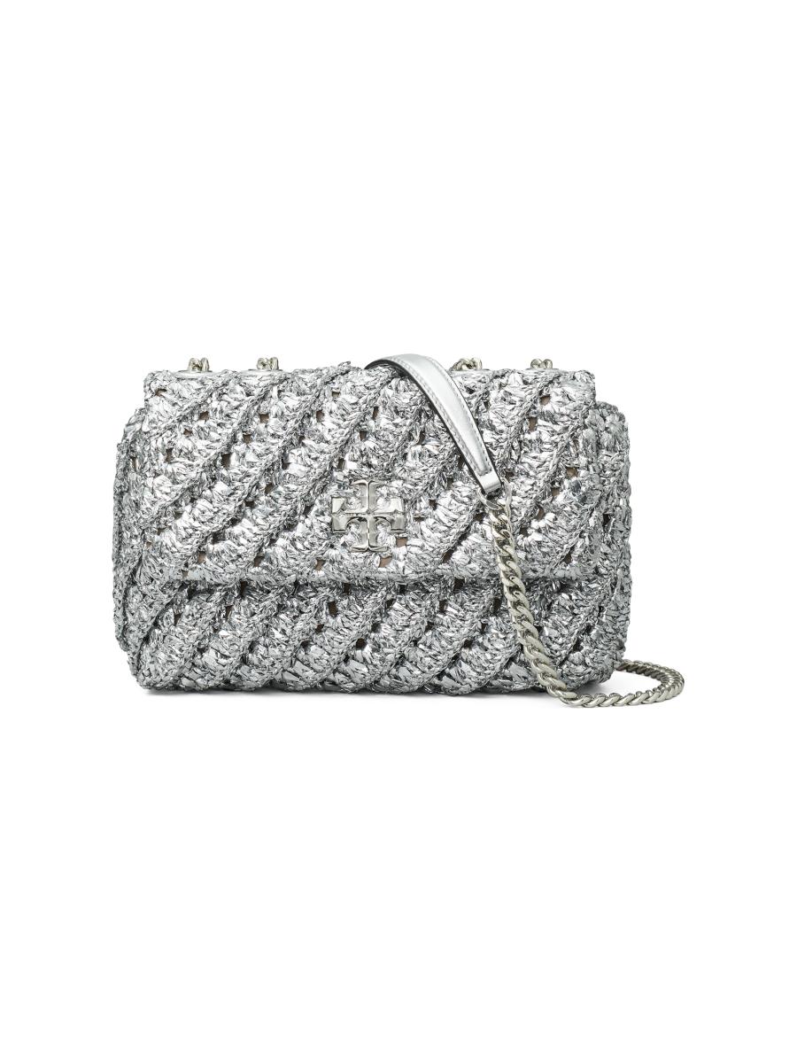 ショルダーバッグ・ポシェット Tory Burch  Shoulder bag 'Flap' silver Tory Burch Small Kira Woven Shoulder Bag | Saks Fifth Avenue