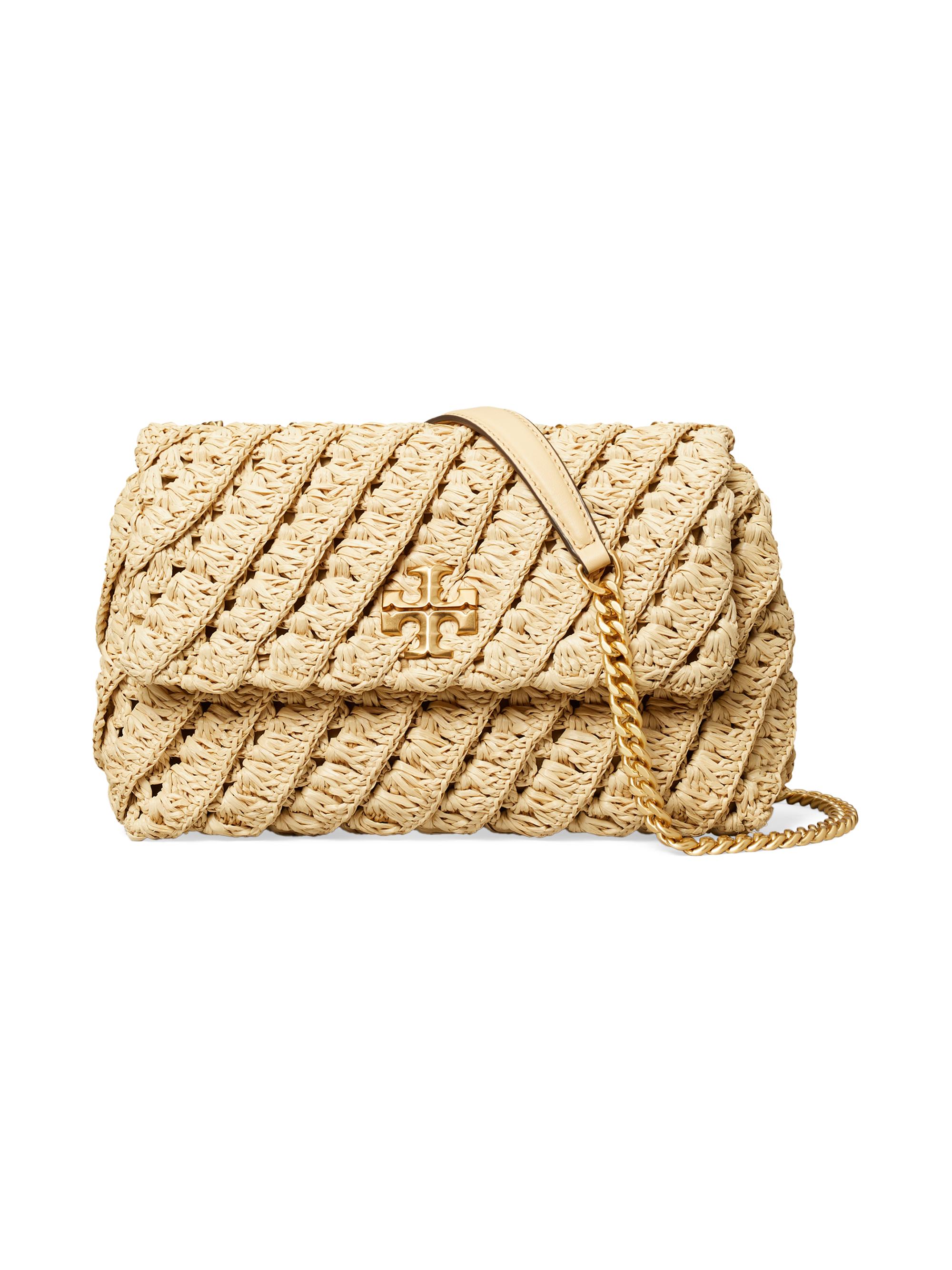 Tory Burch Women's  Kira Woven Shoulder Bag - Natural