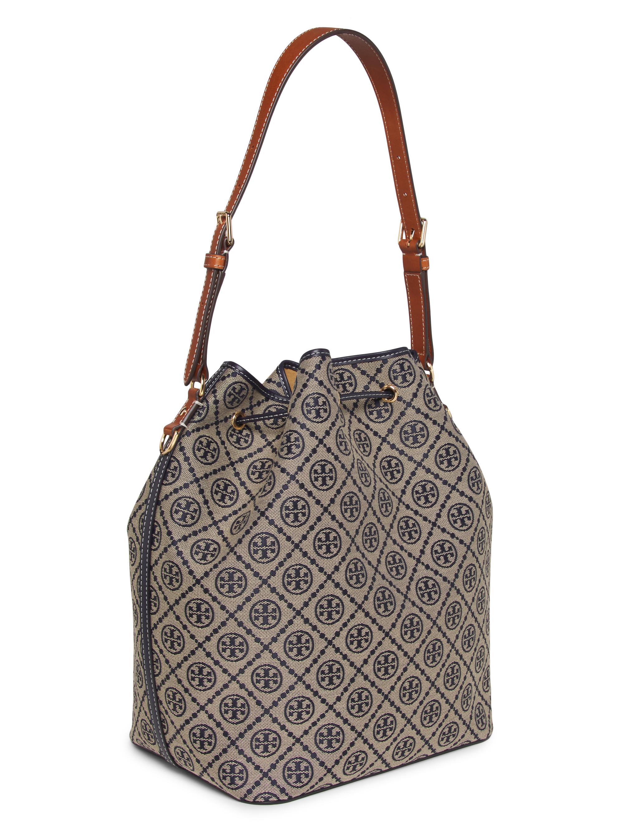 Tory Burch T Monogram Oversized Bucket Bag | Saks Fifth Avenue