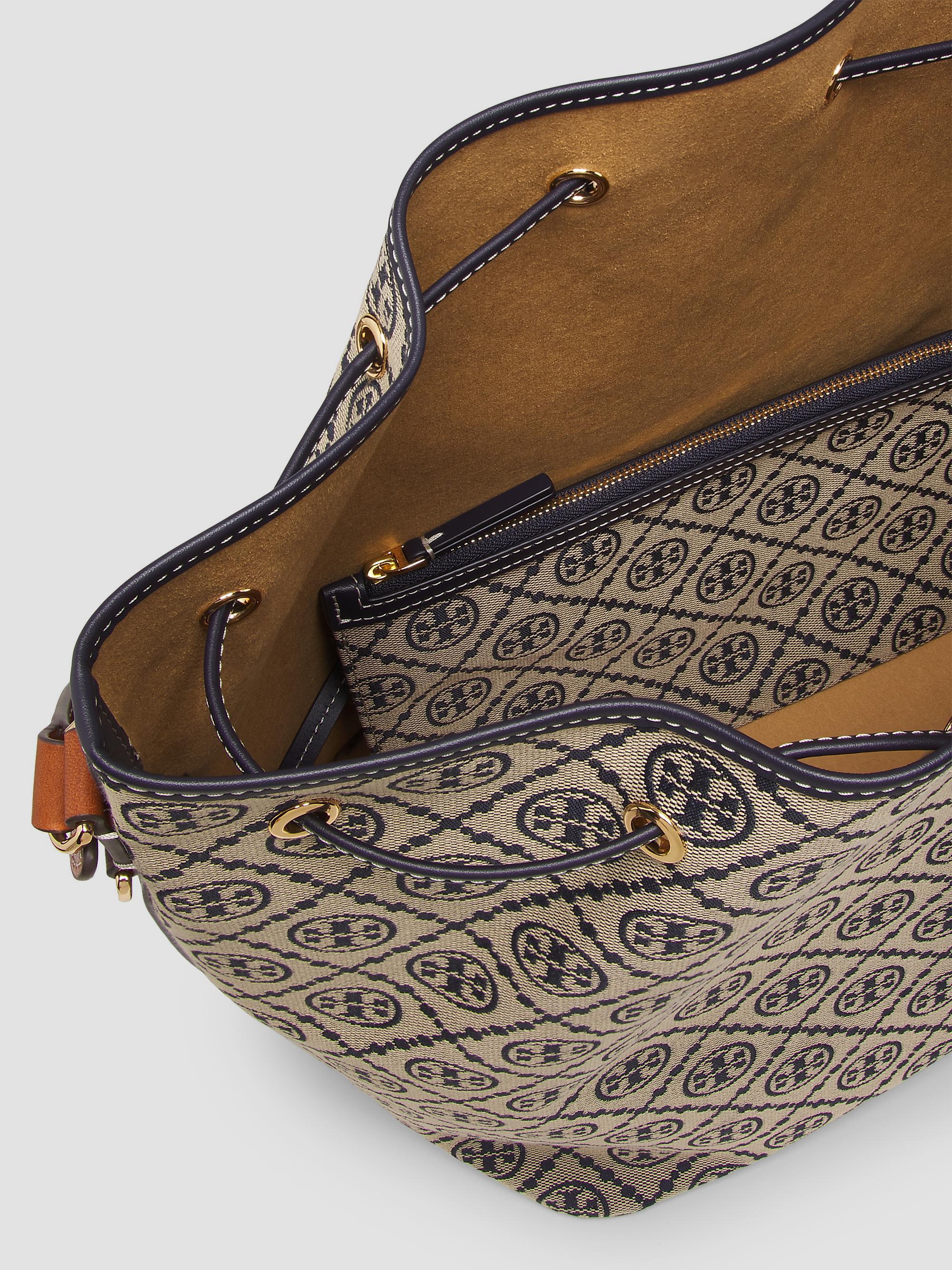 Tory Burch T Monogram Oversized Bucket Bag | Saks Fifth Avenue