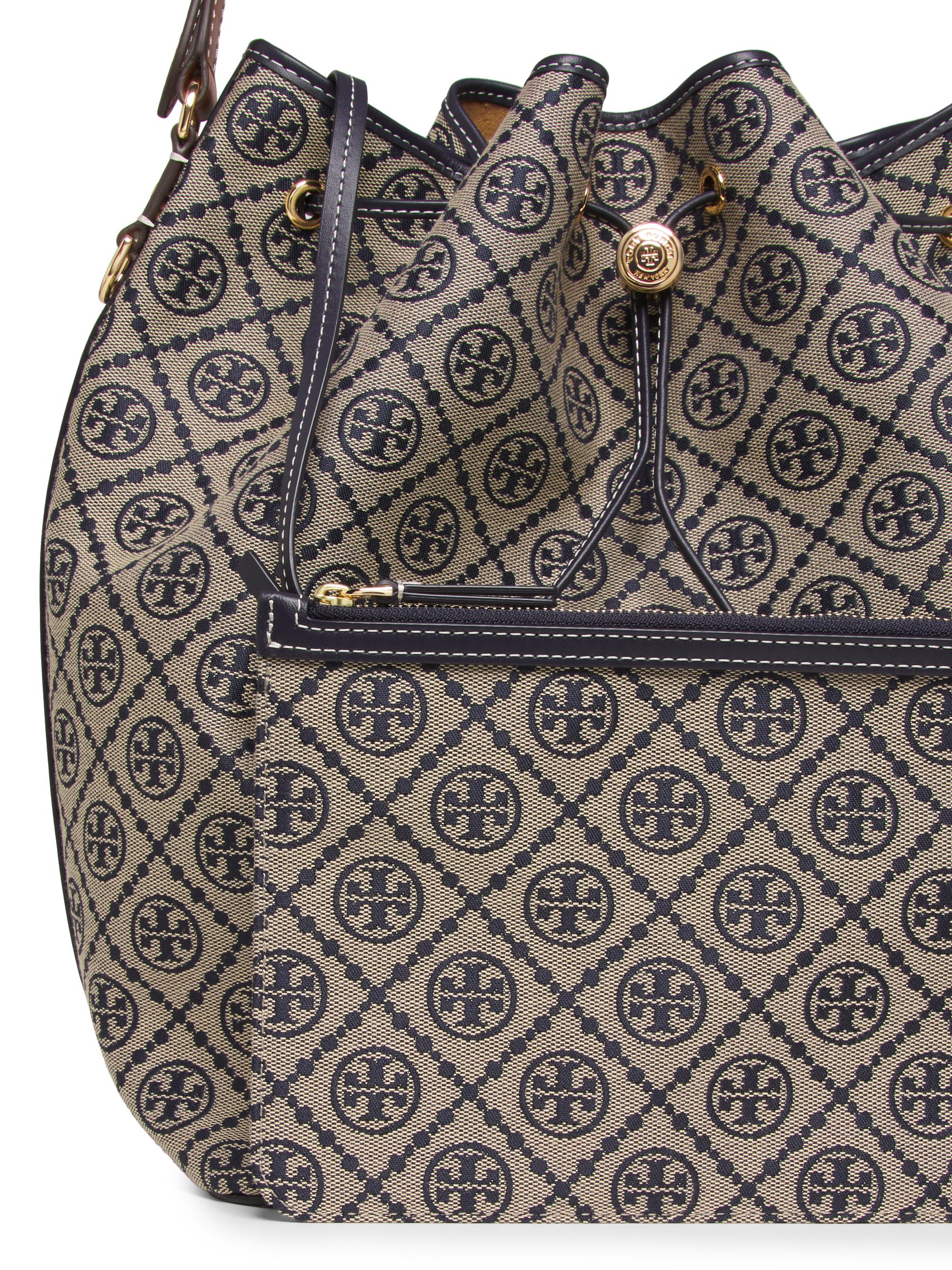 Tory Burch T Monogram Oversized Bucket Bag | Saks Fifth Avenue