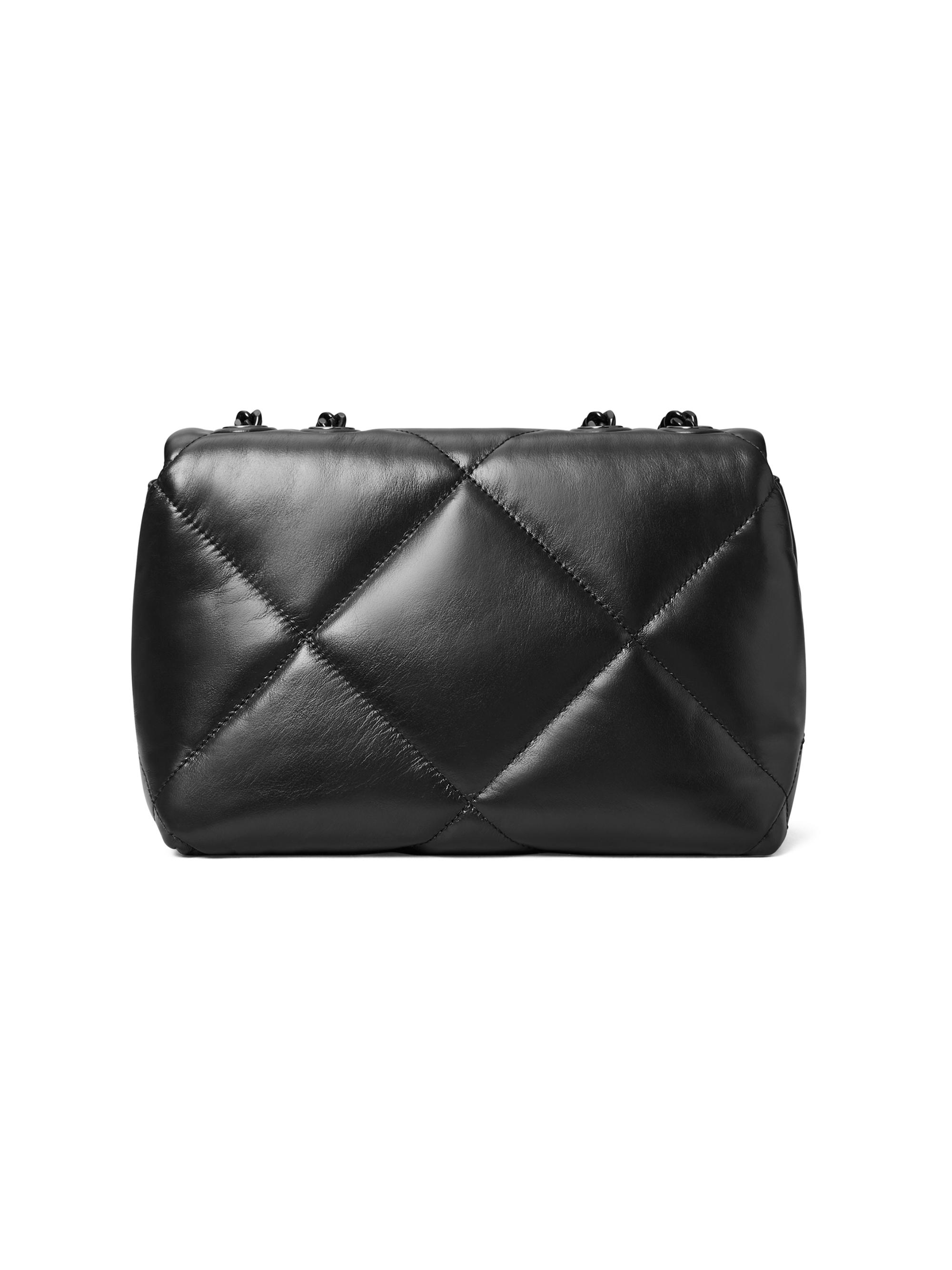 Small Kira Diamond-Quilted Leather Crossbody Bag