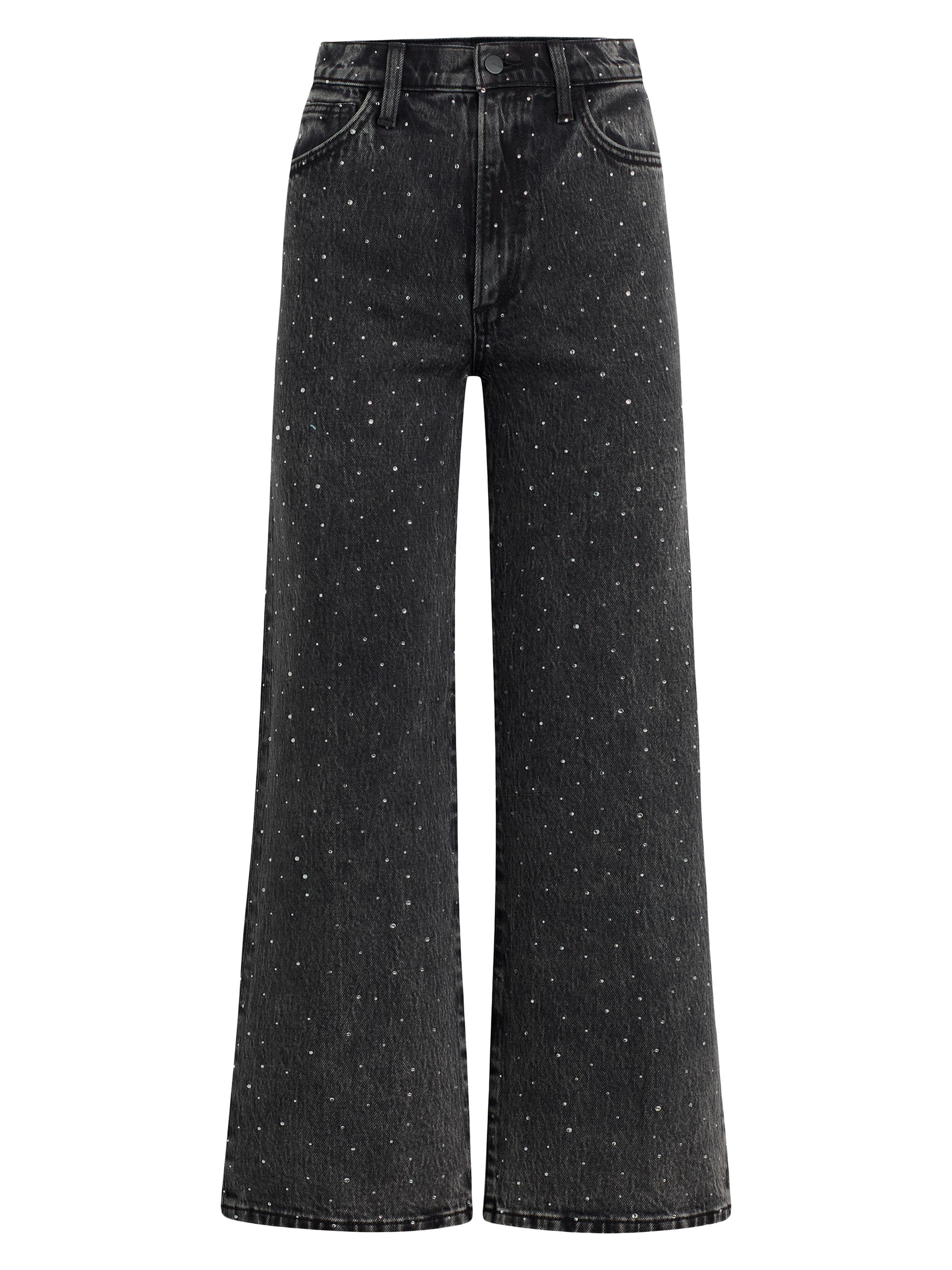 Joe's Jeans Women's The Blake Rhinestone High-Rise Crop Jeans - Cosmic Night