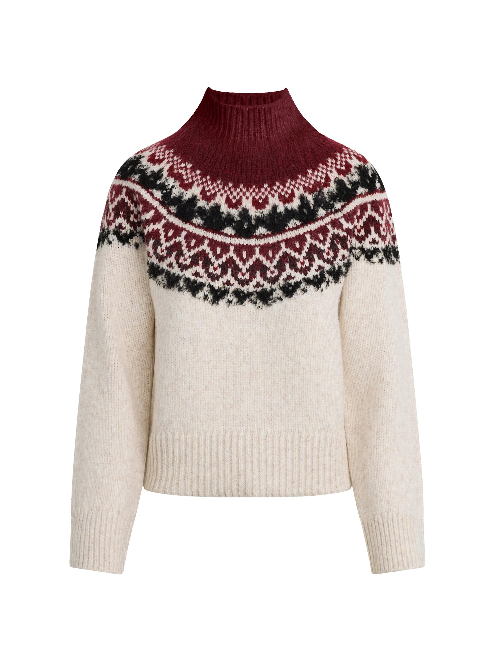 Proenza Schouler White Label Lizzy Fair Isle Turtleneck Sweater