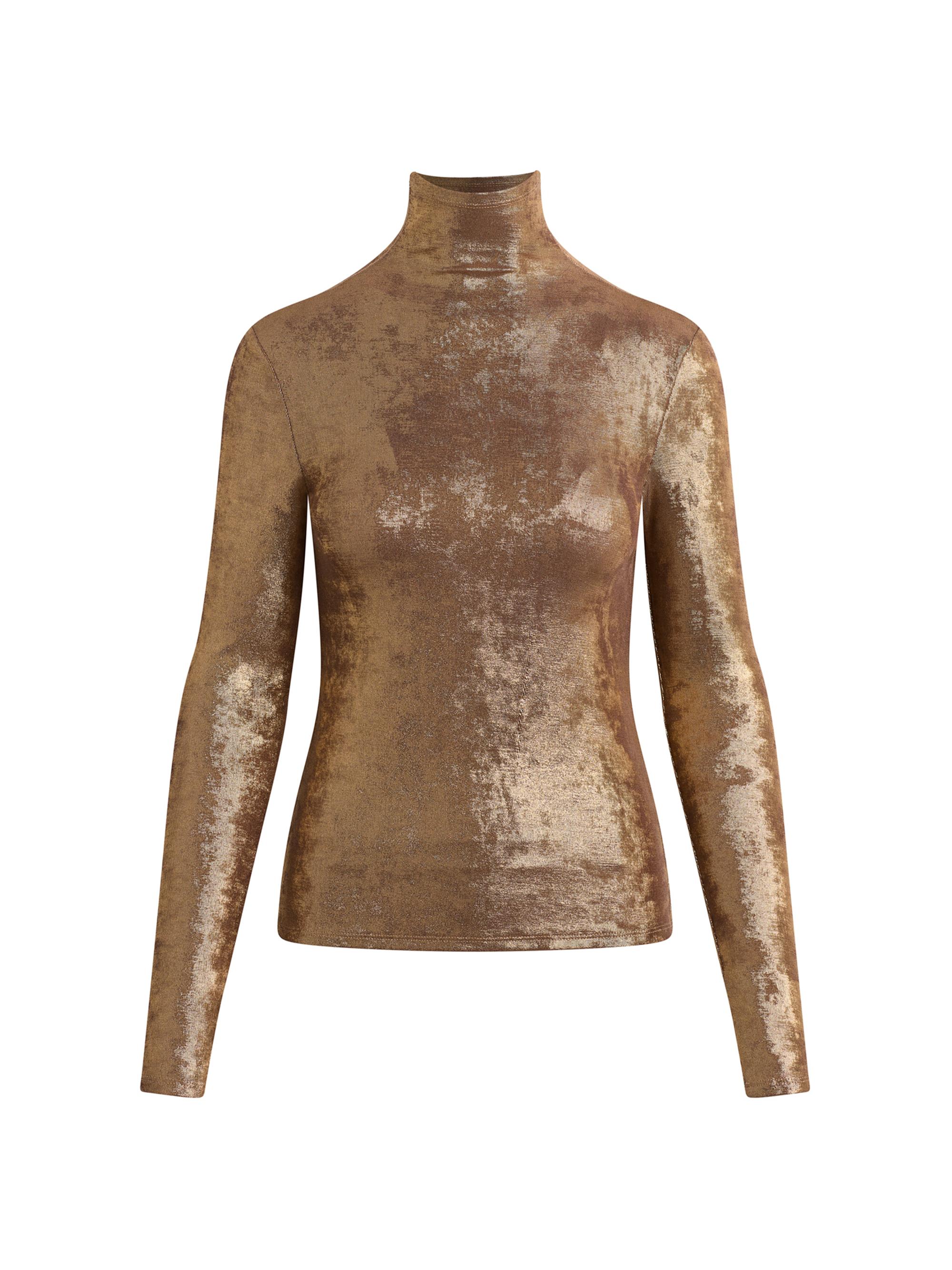 Joe's Jeans Women's The Tony Long-Sleeve Top - Bronze Brown