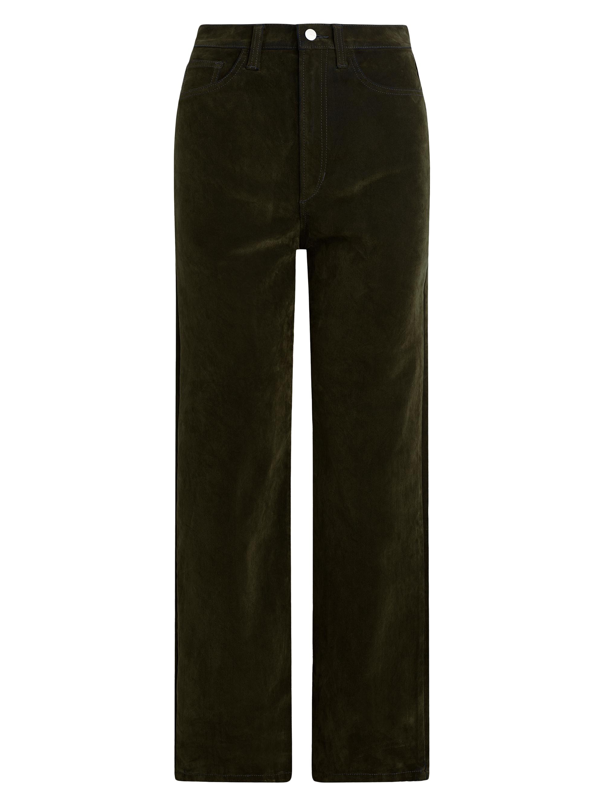 Margot Straight-Leg Velvet Pants