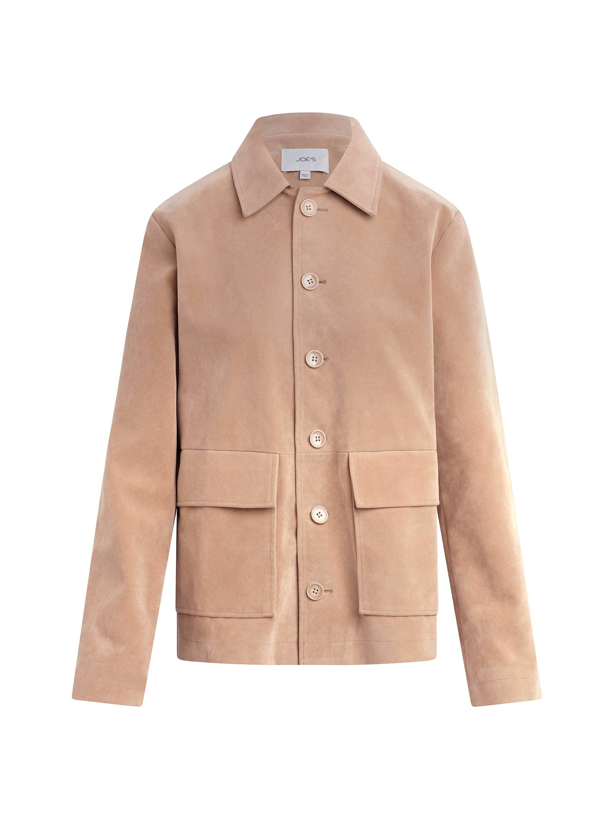 Joe's Jeans Women's Faux-Suede Chore Coat - Camel