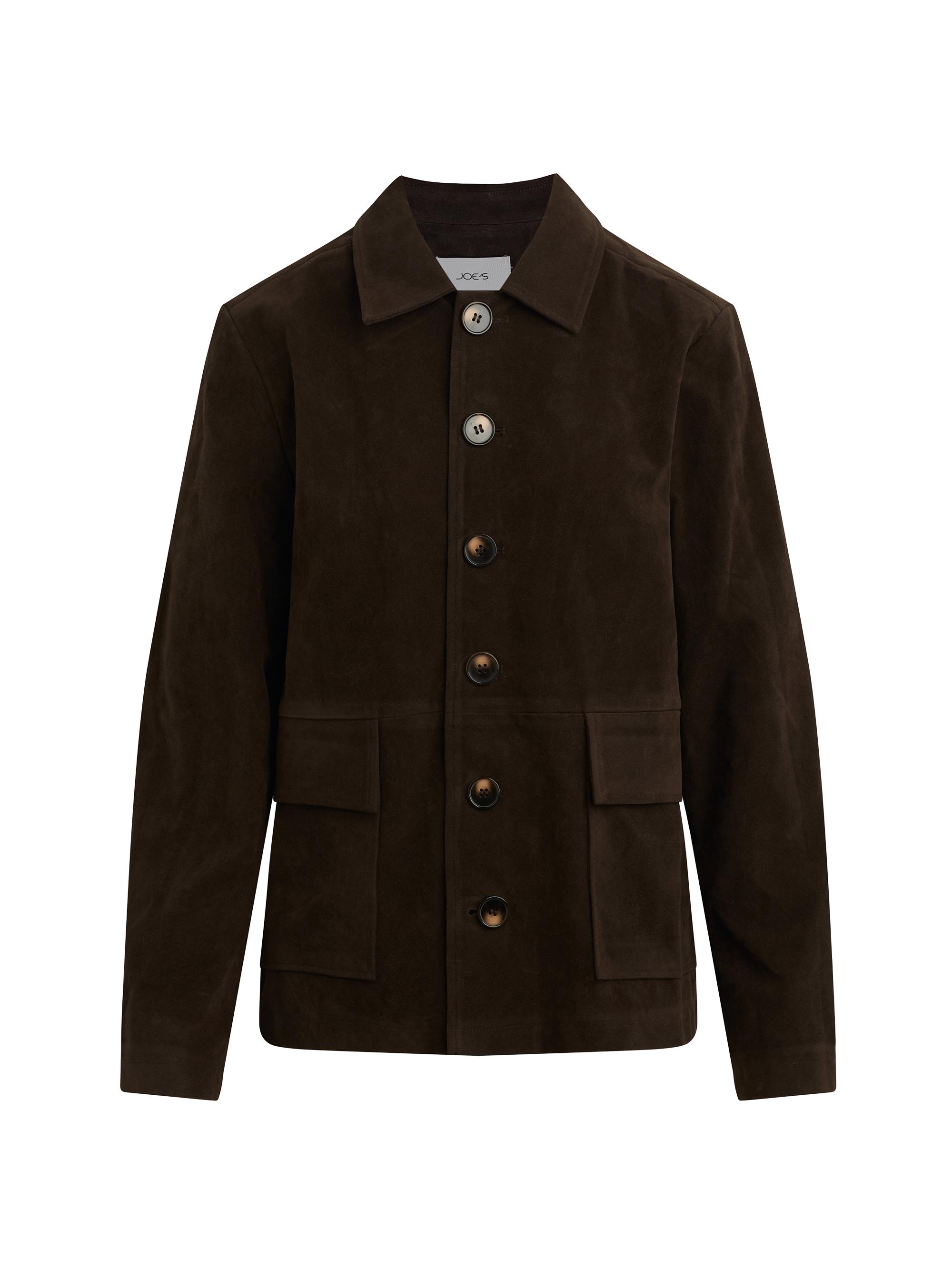 Faux-Suede Chore Coat