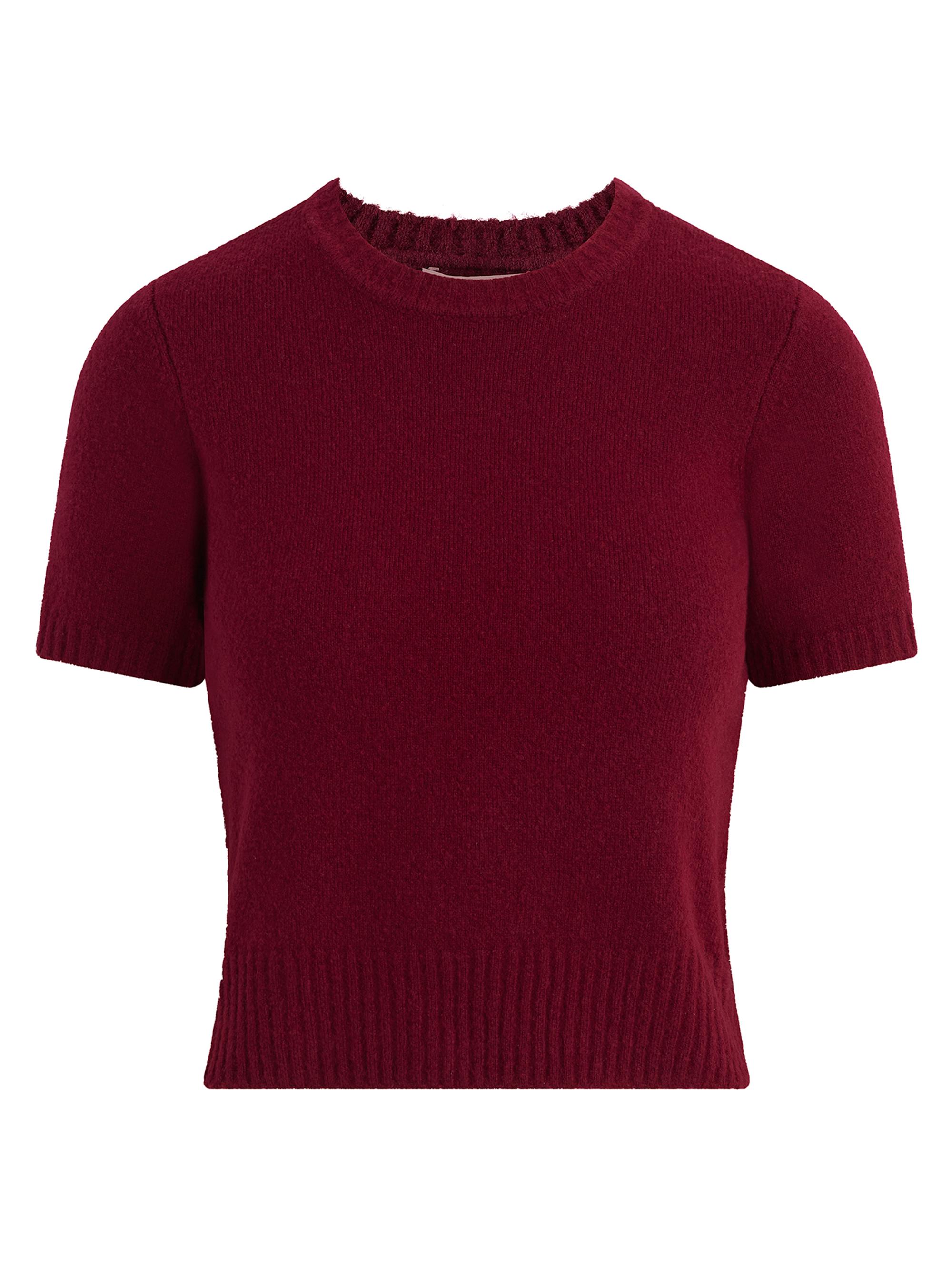 Joe's Jeans Women's The Steph Shrunken Sweater T-Shirt - Syrah