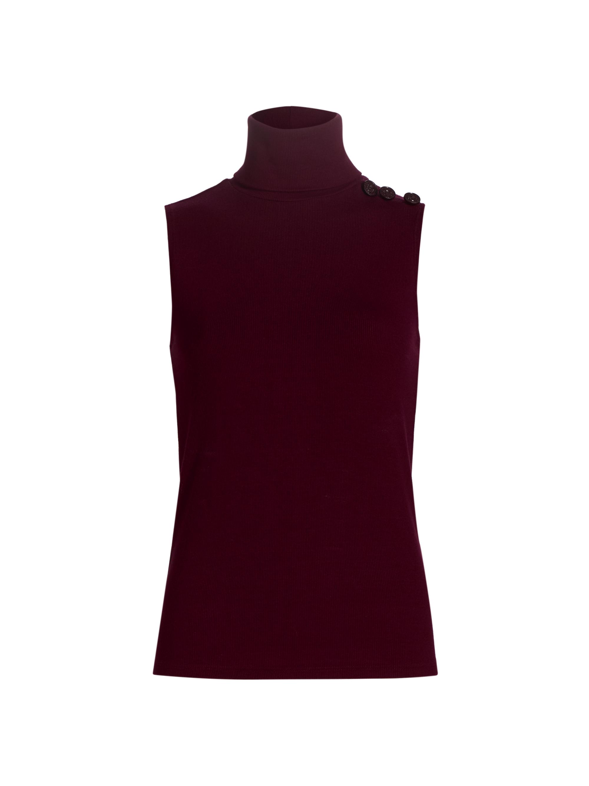 L'AGENCE Women's Ceci Sleeveless Turtleneck Top - Black