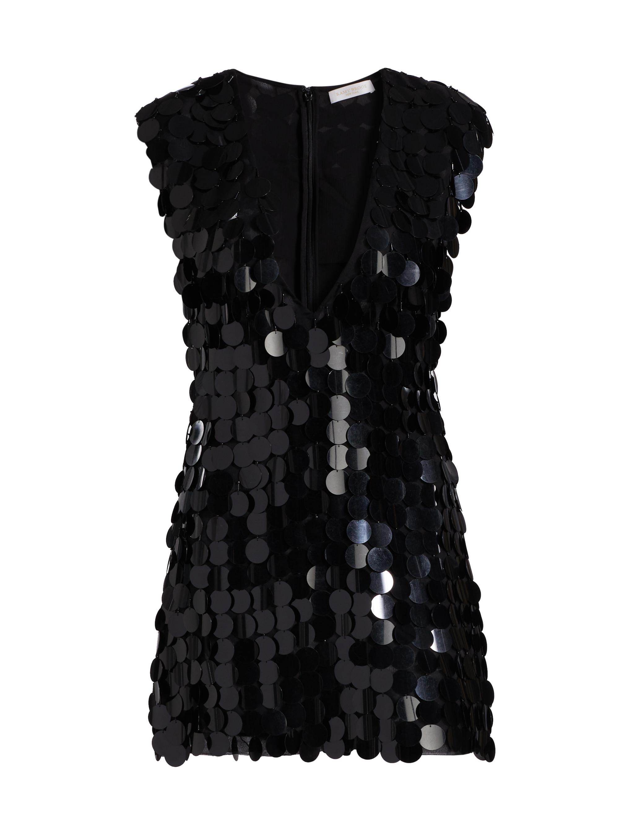 Ramy Brook Women's Sami Paillette Sleeveless Minidress - Black Paillette