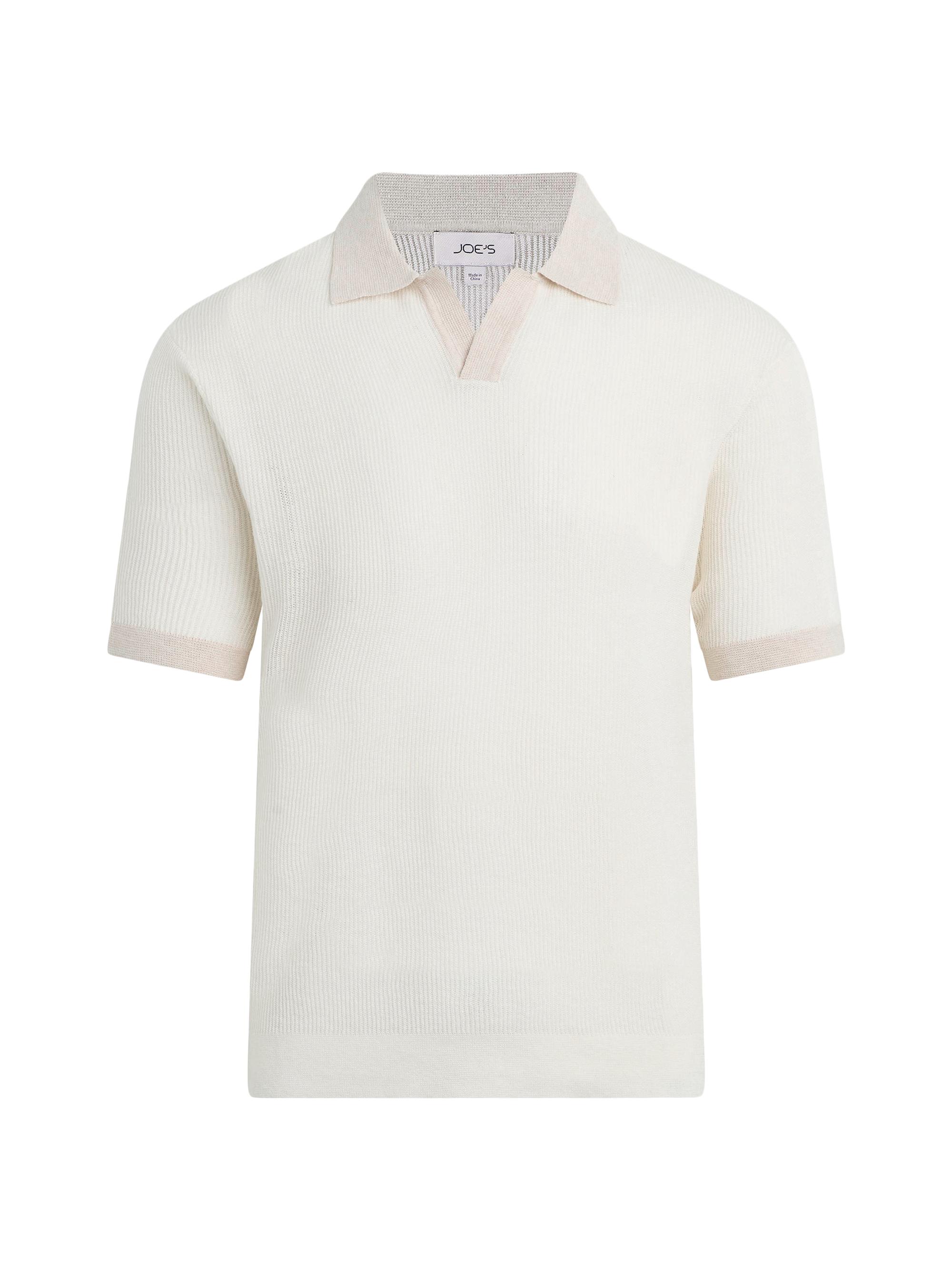 Joe's Jeans Men's Club Cotton-Linen Polo Shirt - Papyrus