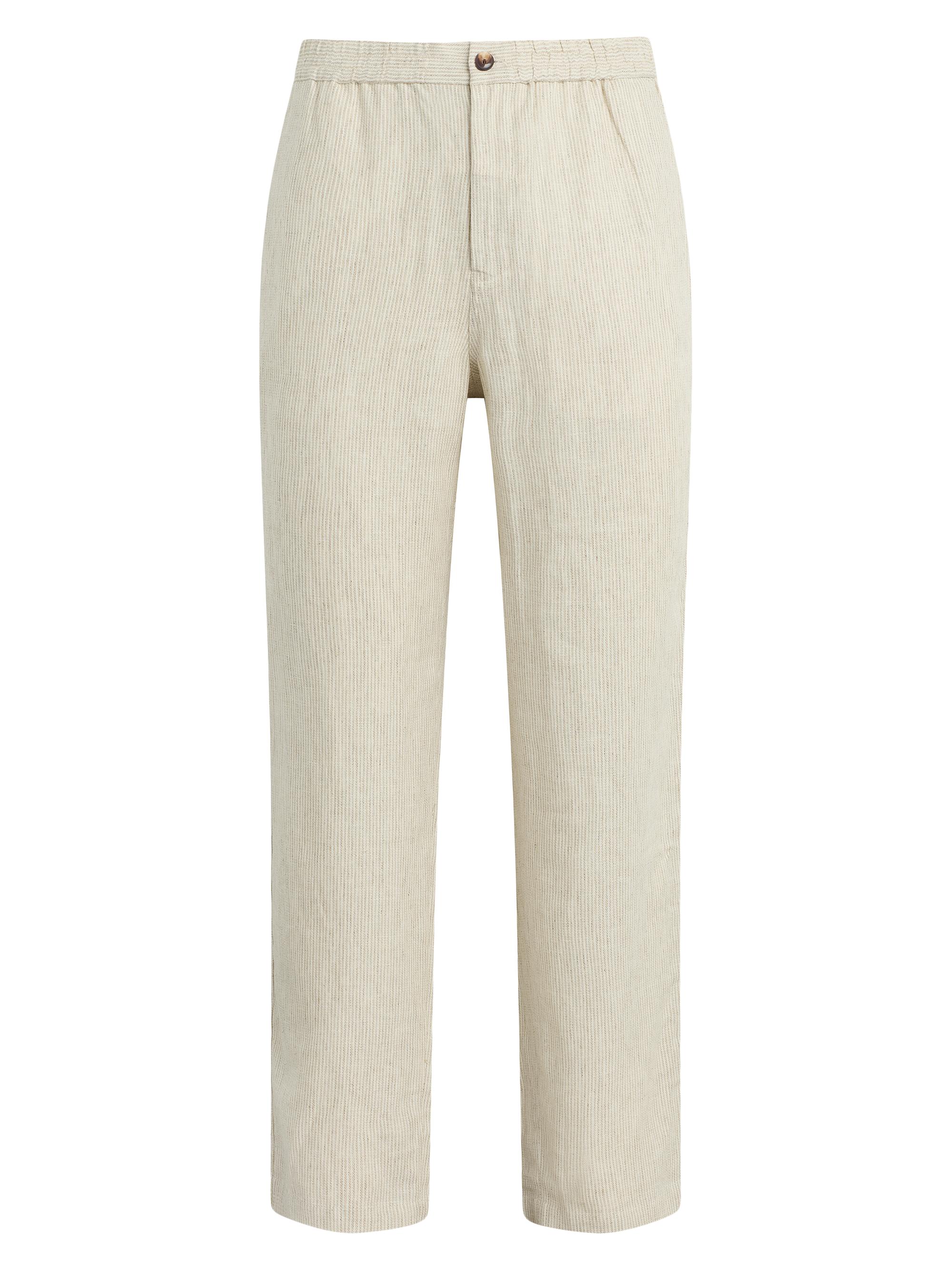 Joe's Jeans Men's Clarkson Linen Striped Pants - Flax Stripe