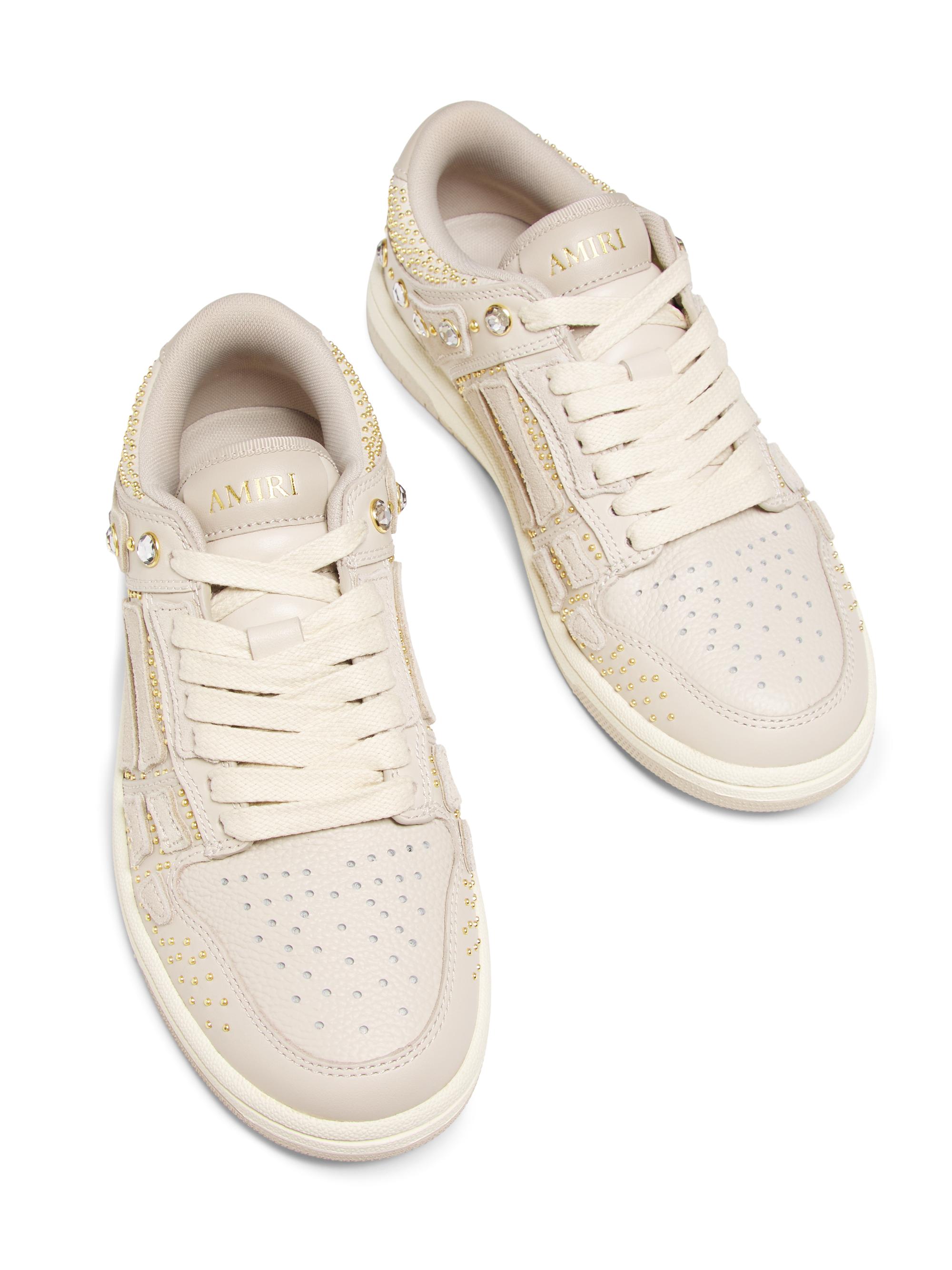 Amiri Skel Crystal-Studded Leather Low-Top Sneakers | Saks Fifth