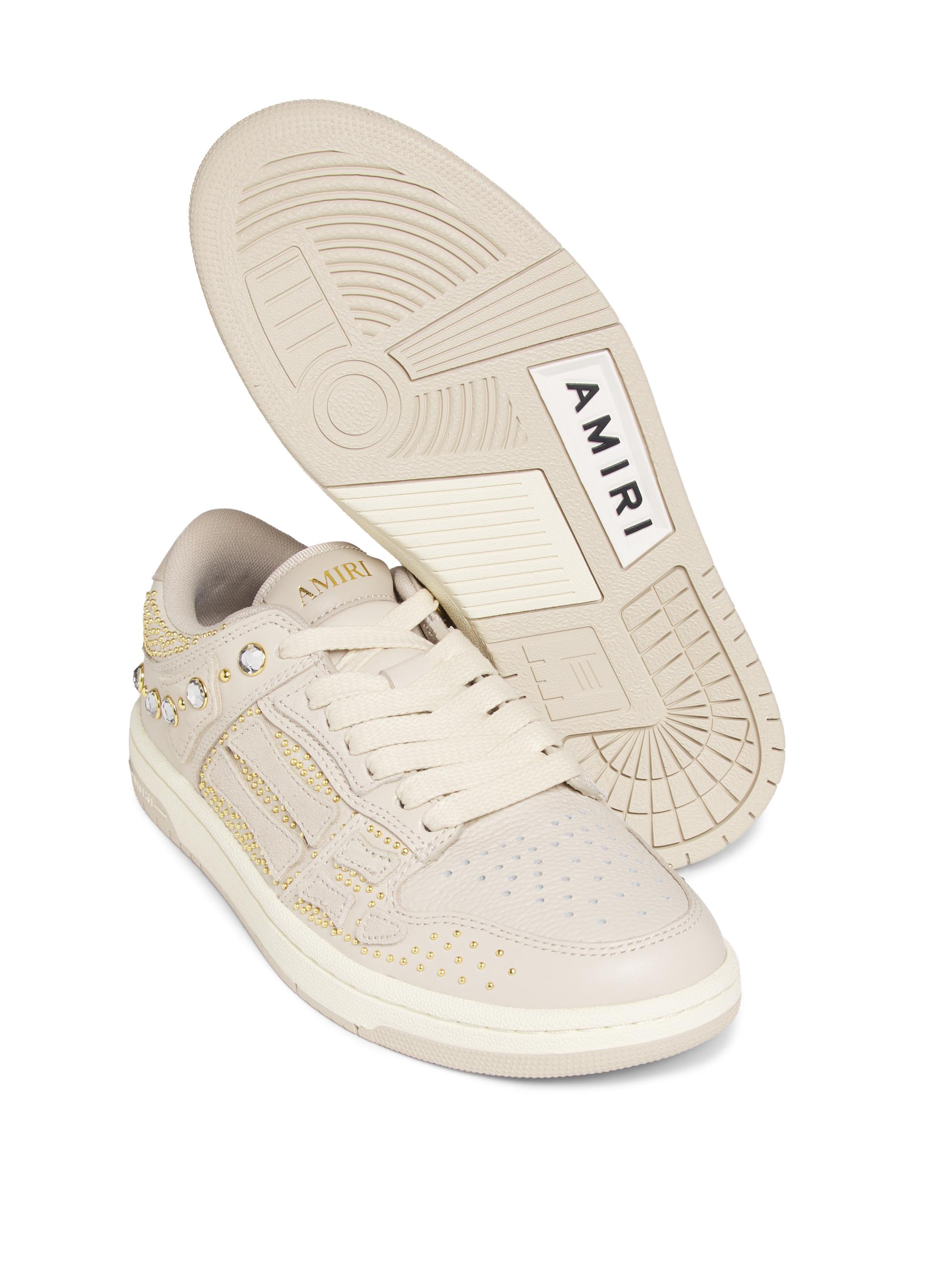 Amiri Skel Crystal-Studded Leather Low-Top Sneakers | Saks