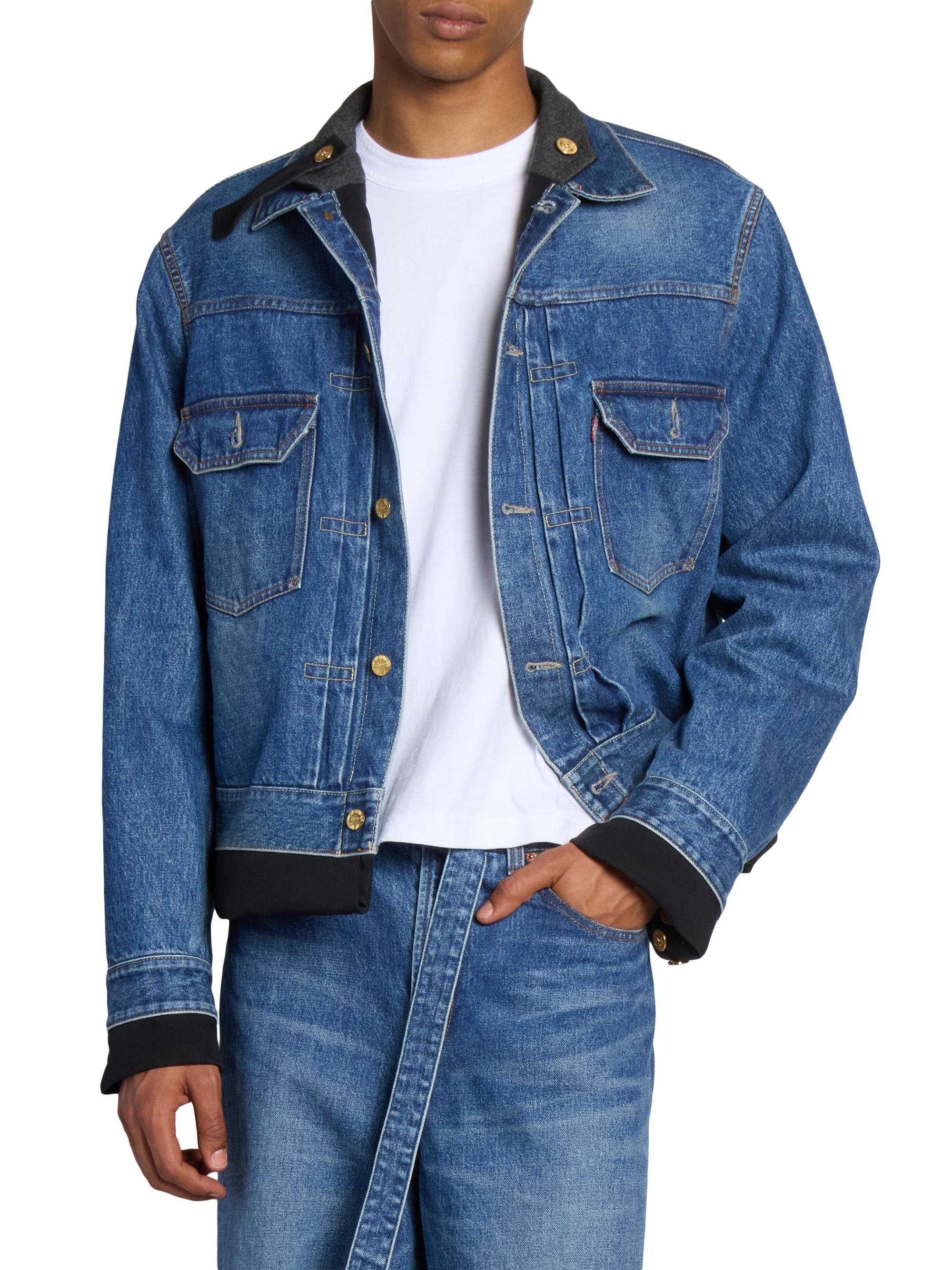 Levi's® x sacai Matelasse Twill ジャケット Sacai Levi's x Sacai Matelasse Twill Reversible Denim Jacket