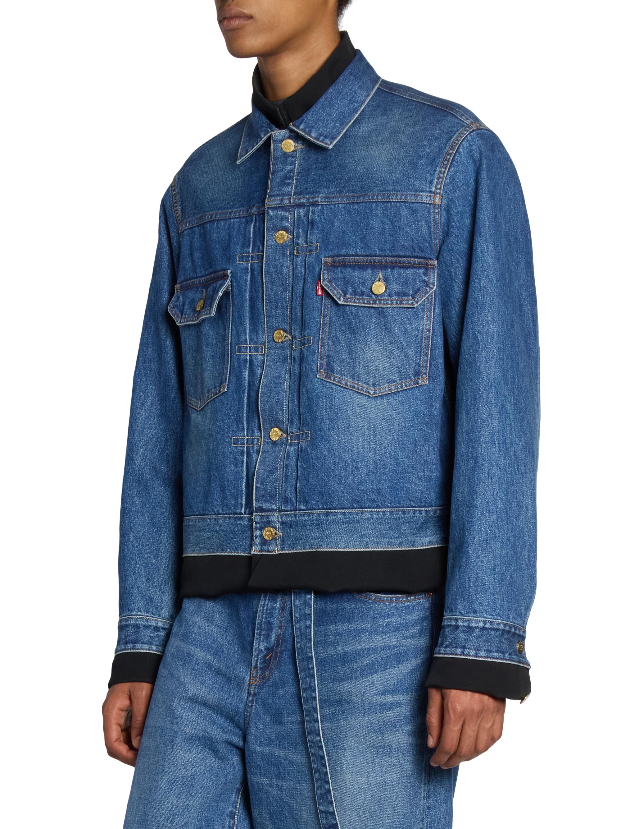 Sacai Levi's x Sacai Matelasse Twill Reversible Denim Jacket