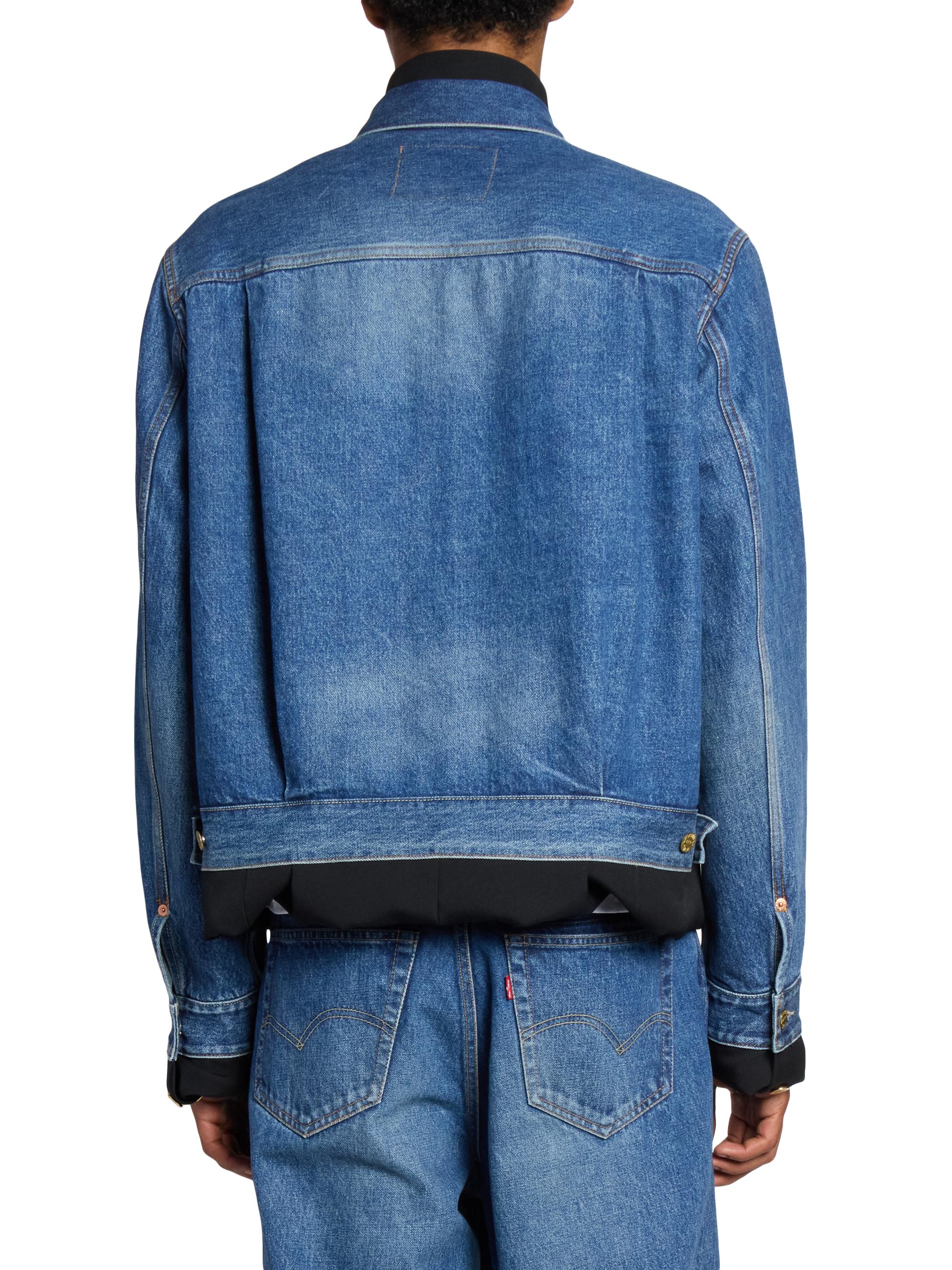 Sacai Levi's x Sacai Matelasse Twill Reversible Denim Jacket