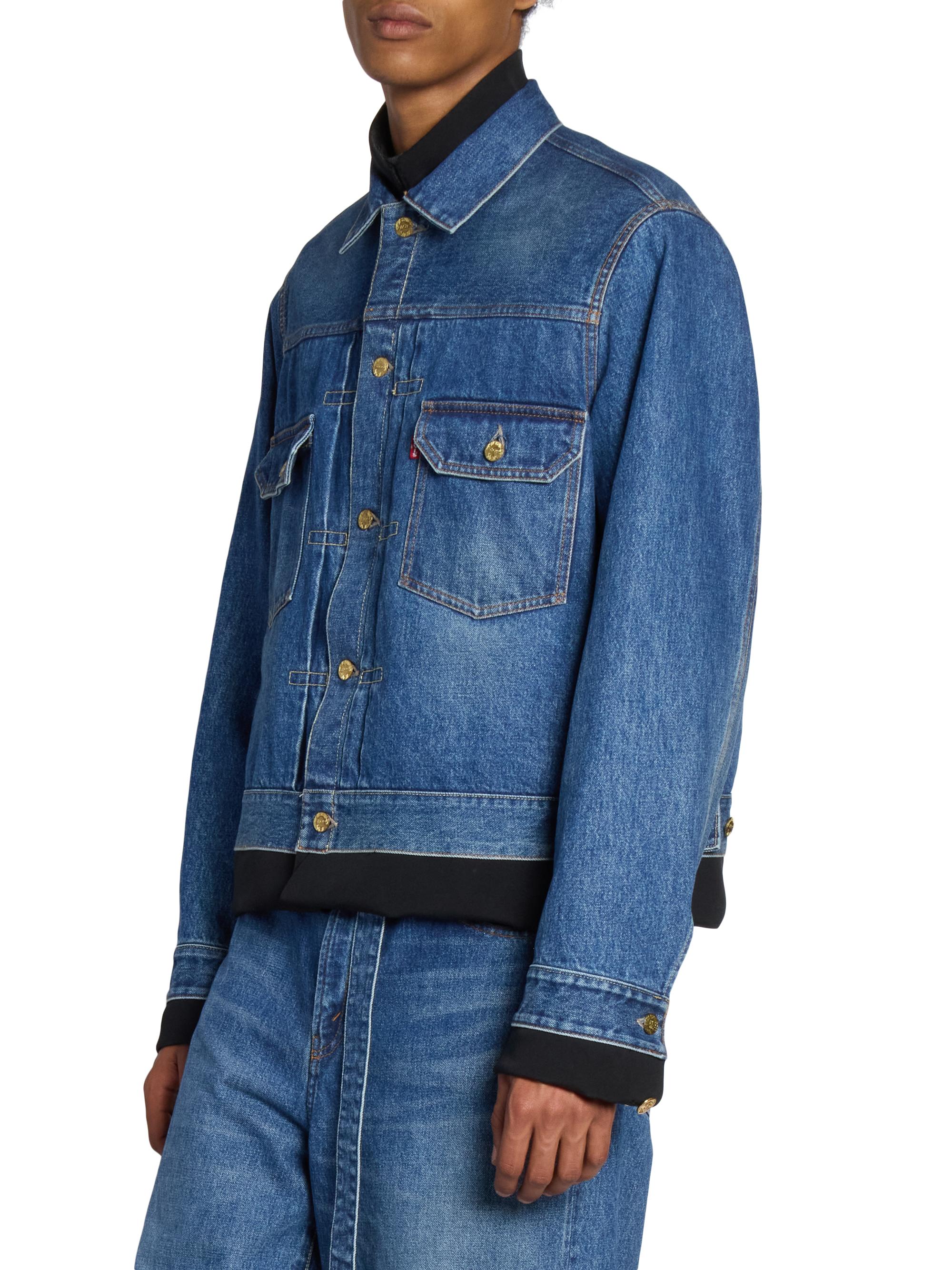 Sacai Levi's x Sacai Matelasse Twill Reversible Denim Jacket