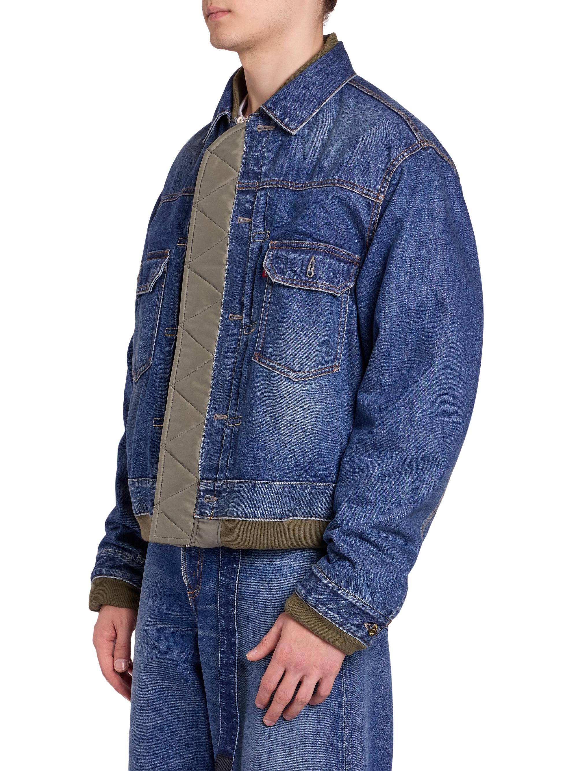 【新品未使用】Levi's sacai Matelasse Reversible Sacai Levi's x Sacai Matelasse Twill Reversible Denim Jacket