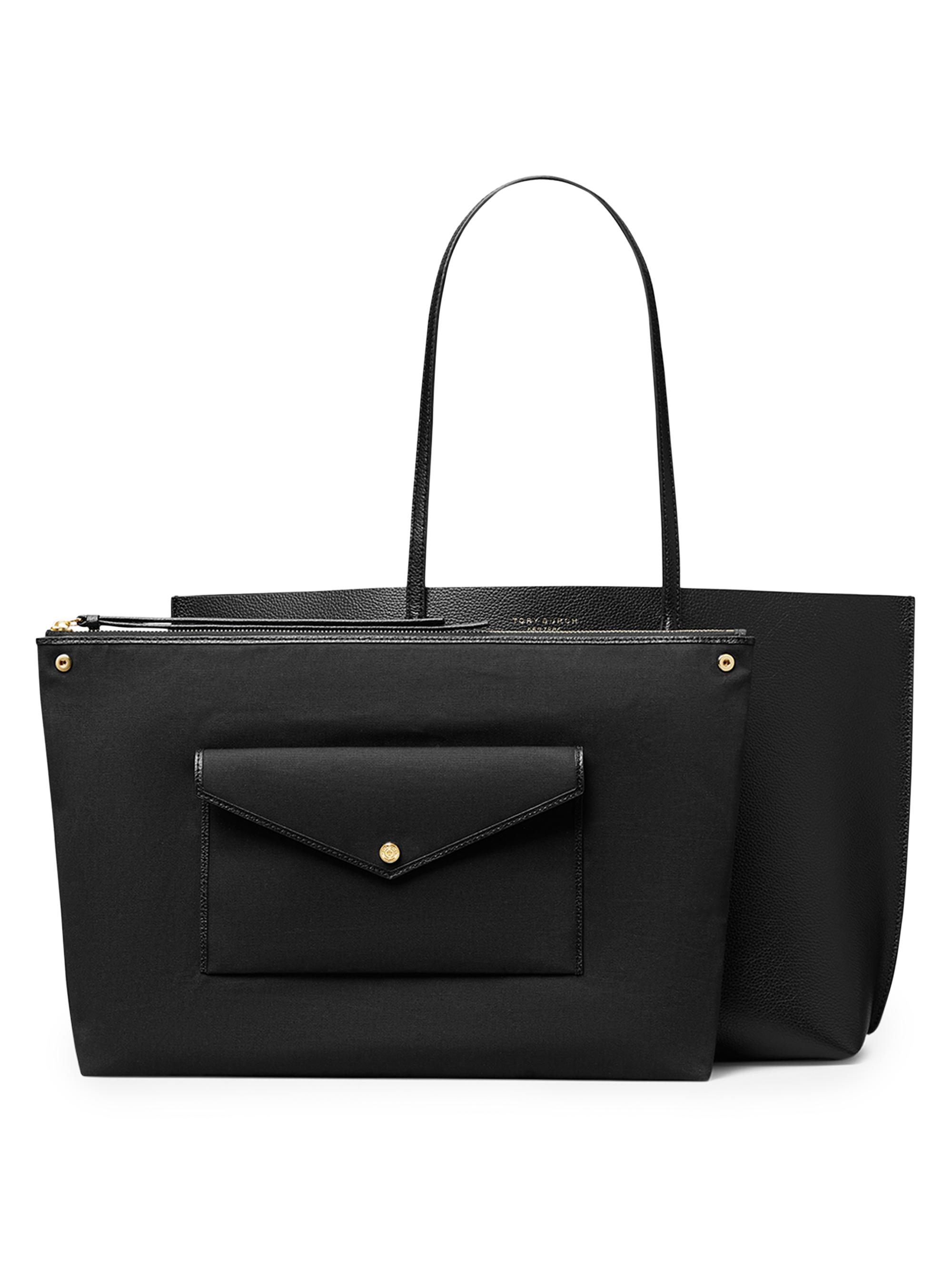 Tory Burch Perry Logo Leather Tote Bag | Saks Fifth Avenue