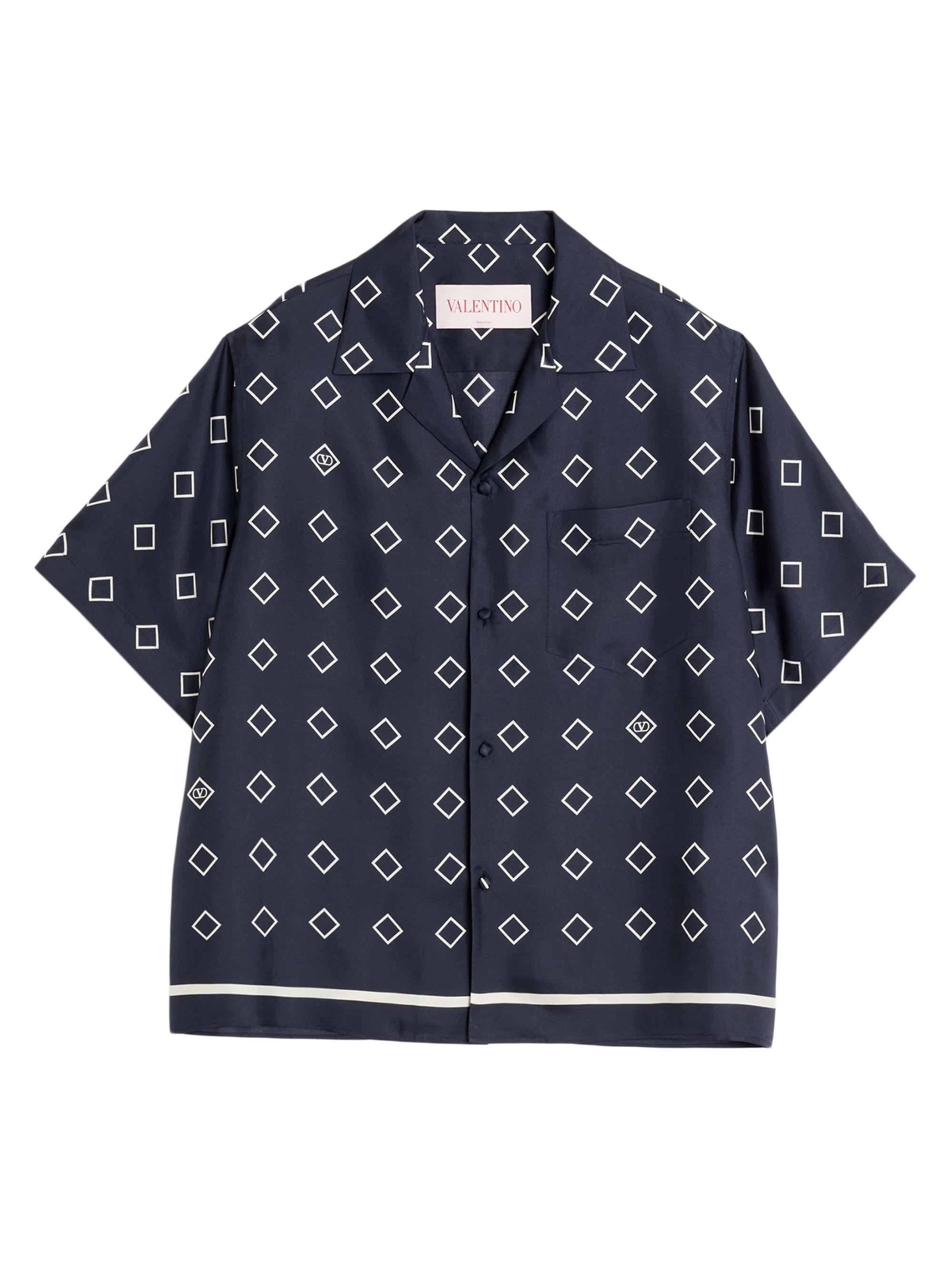 トップス VALENTINO 25SS POPELINE BOWLING SHIRT VALENTINO