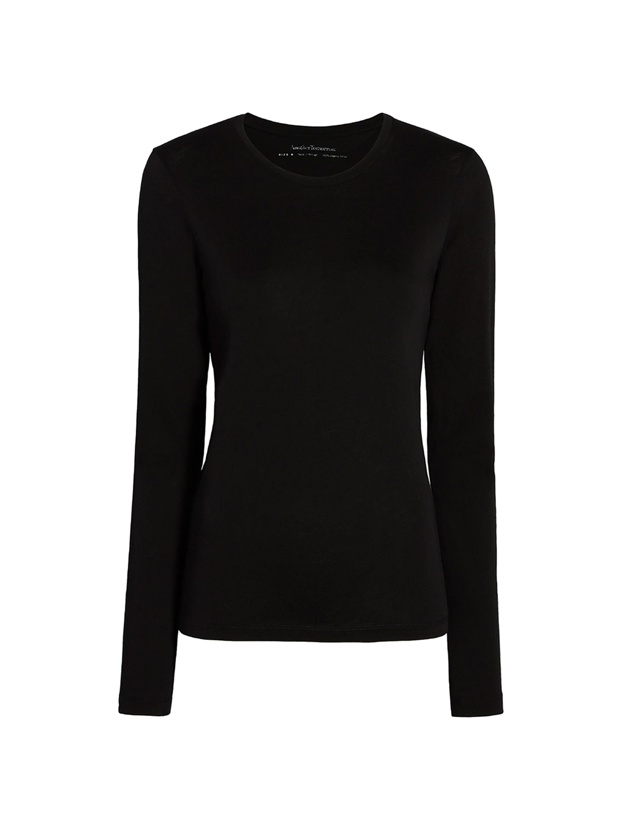 Another Tomorrow Women's Long Sleeve Tee - Black