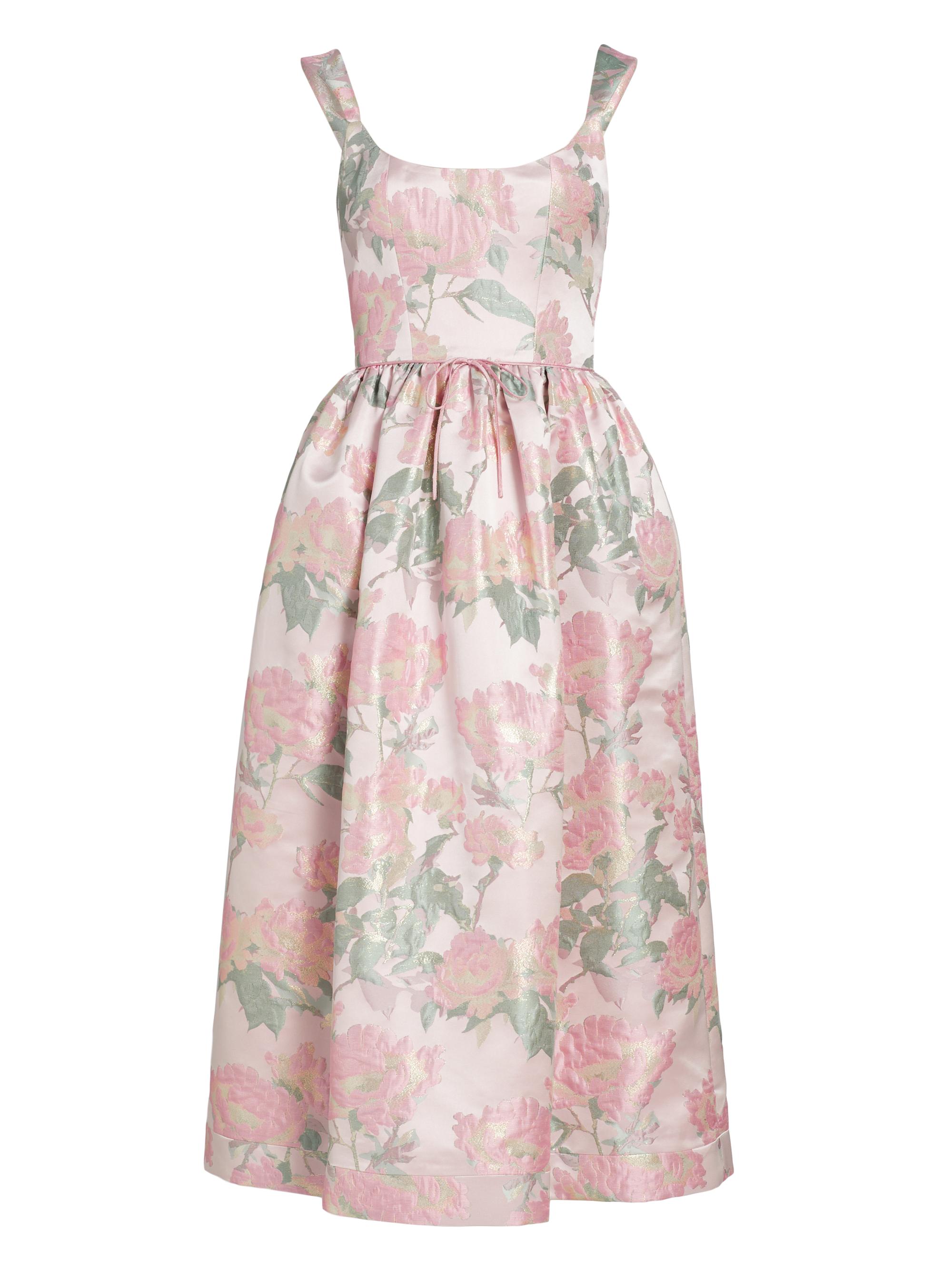 Markarian Women's Apple Floral Brocade Midi-Dress - Light Pink Brocade