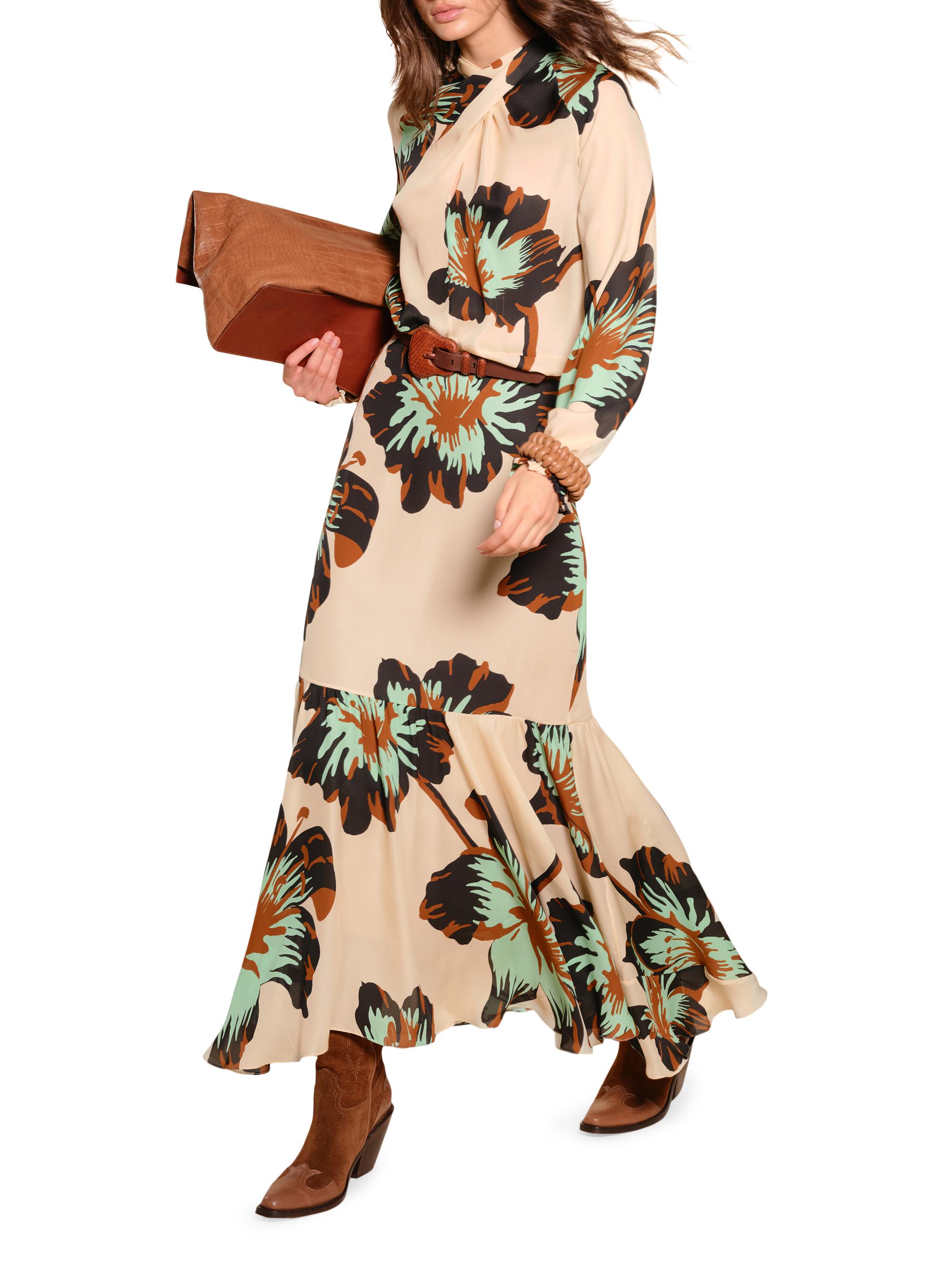 Johanna Ortiz Micaela Drum Beats Floral Silk Surplice Top | Saks