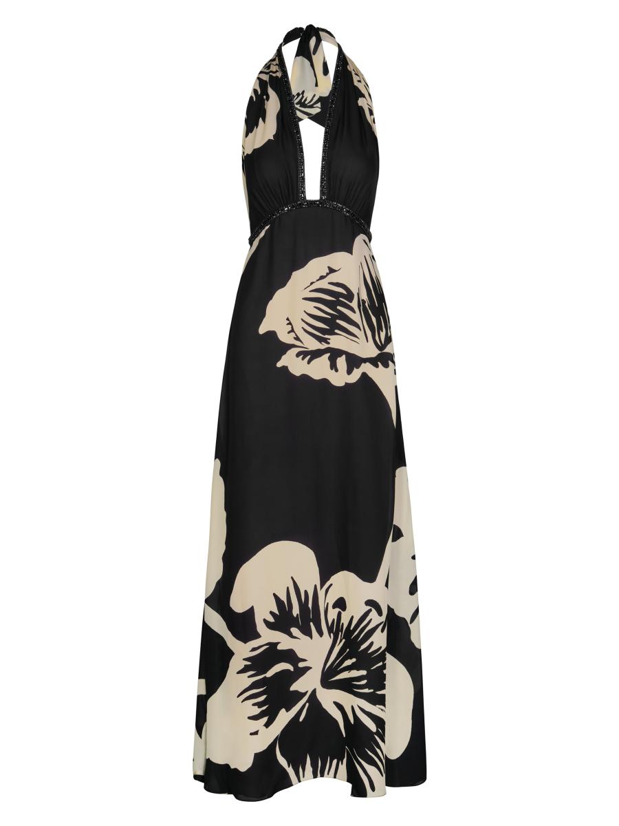 Johanna Ortiz Micaela The Old Garden Embellished Floral Silk Cape