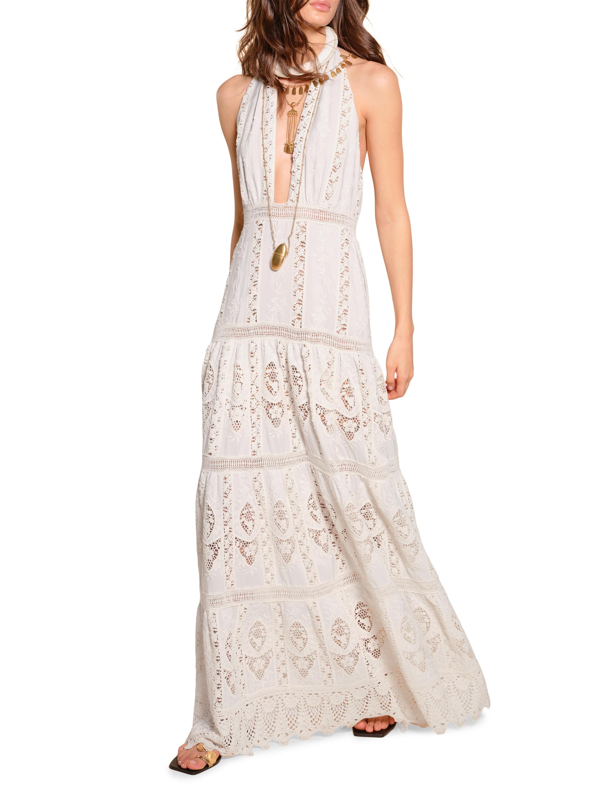 Johanna Ortiz Micaela Luz Tropical Embroidered Maxi Dress | Saks