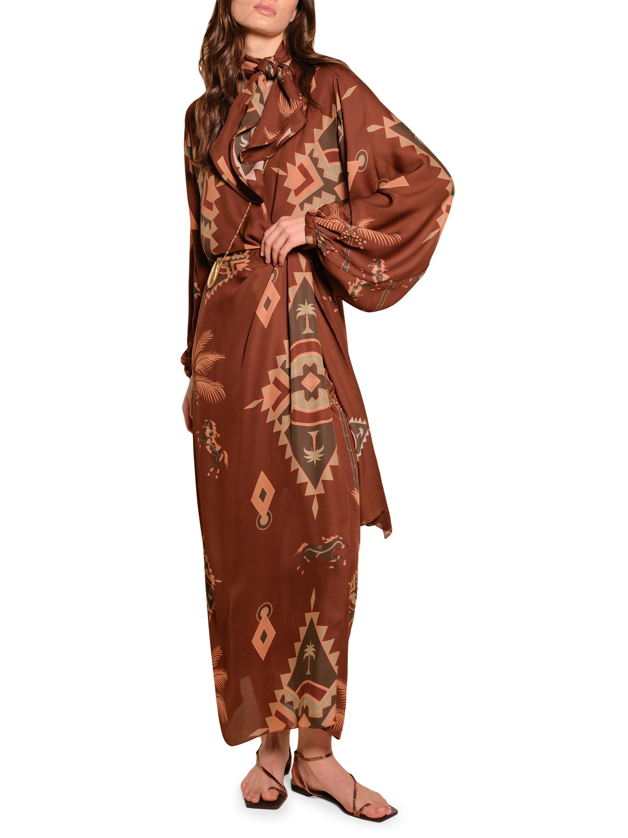 Johanna Ortiz Micaela Sin Fin Printed Silk Maxi Wrap Dress | Saks