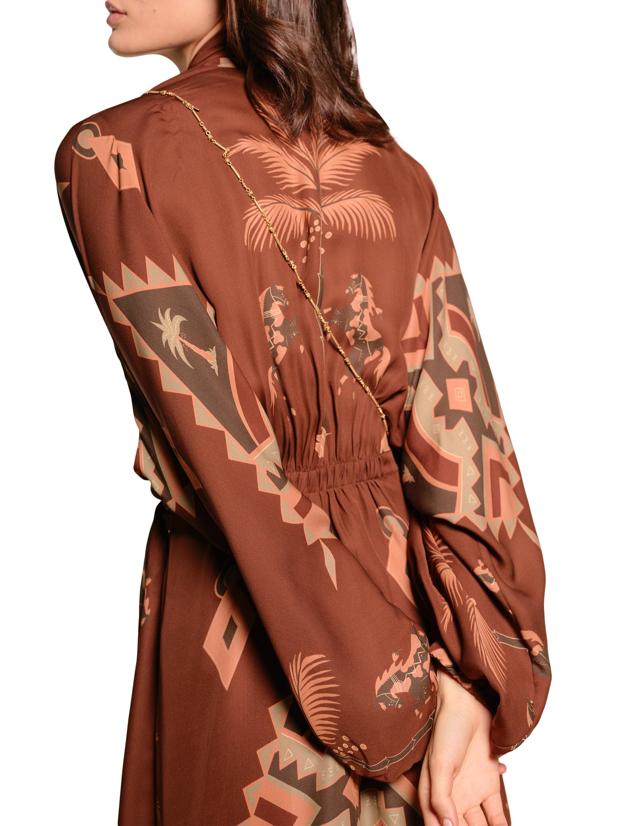 Johanna Ortiz Micaela Sin Fin Printed Silk Maxi Wrap Dress | Saks