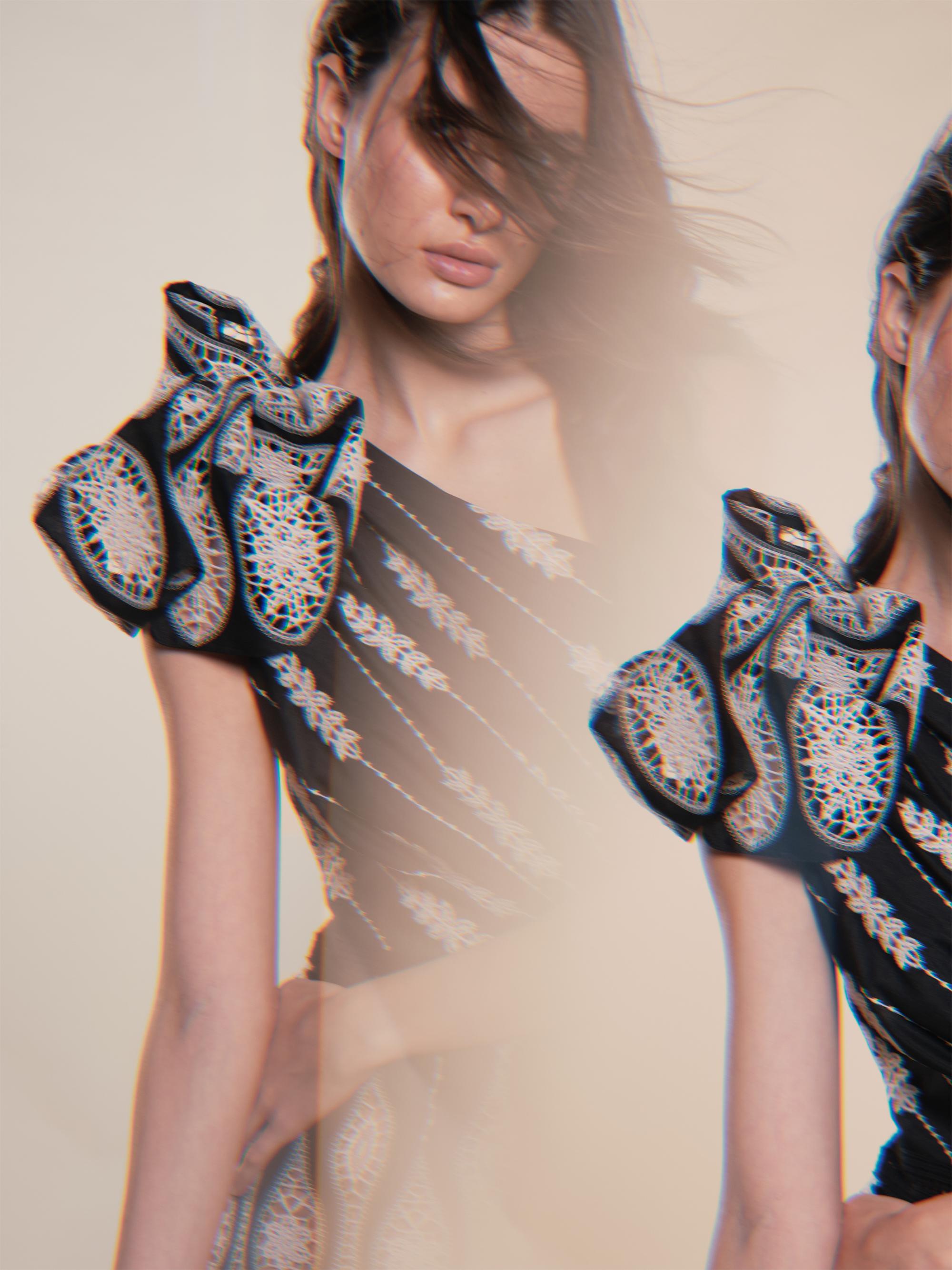 Johanna Ortiz Micaela Celestial Matter One-Shoulder Minidress