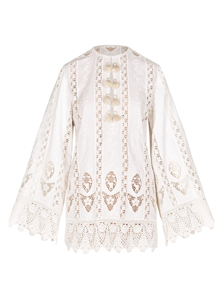 Johanna Ortiz Micaela Vision Seeking Embroidered Minidress | Saks