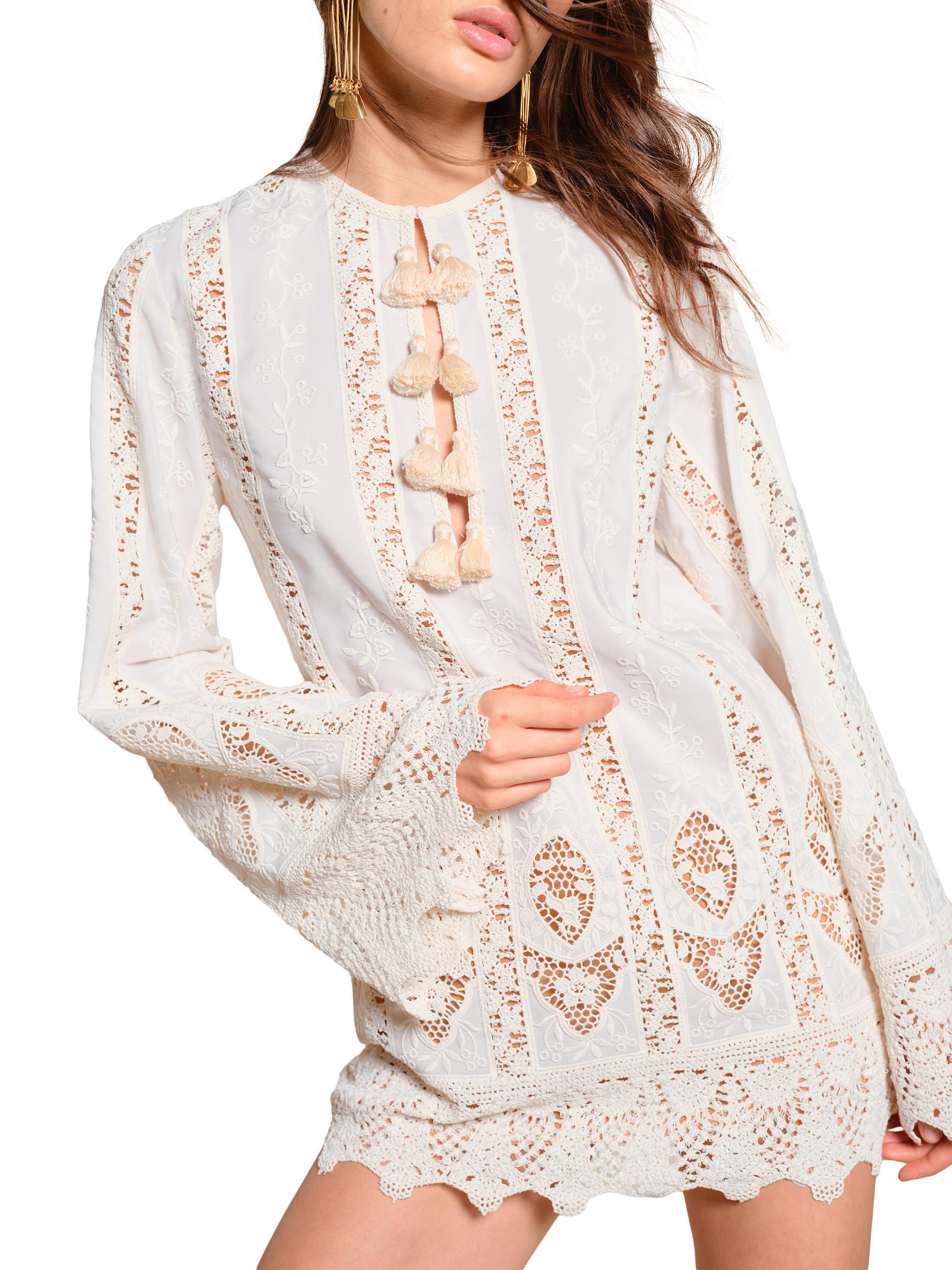 Micaela Vision Seeking Embroidered Minidress