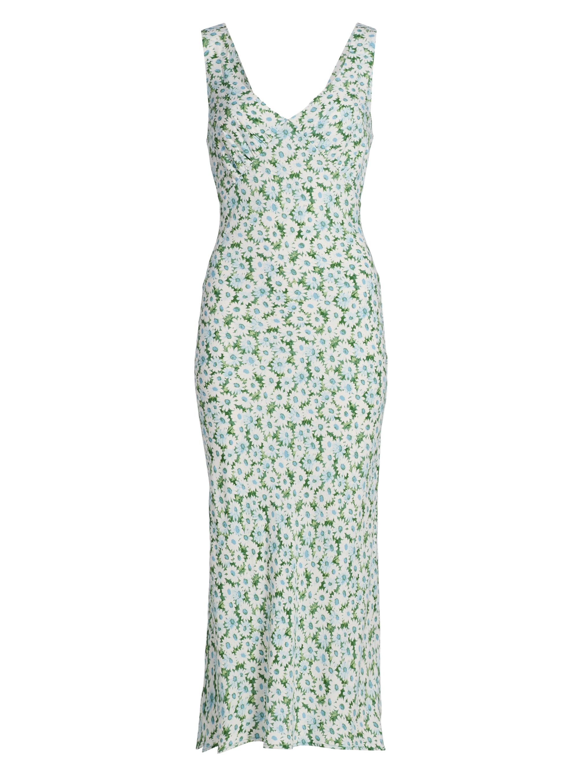 Reformation Women's Beauden Daisy Crêpe Midi-Dress - Daisy Meadow
